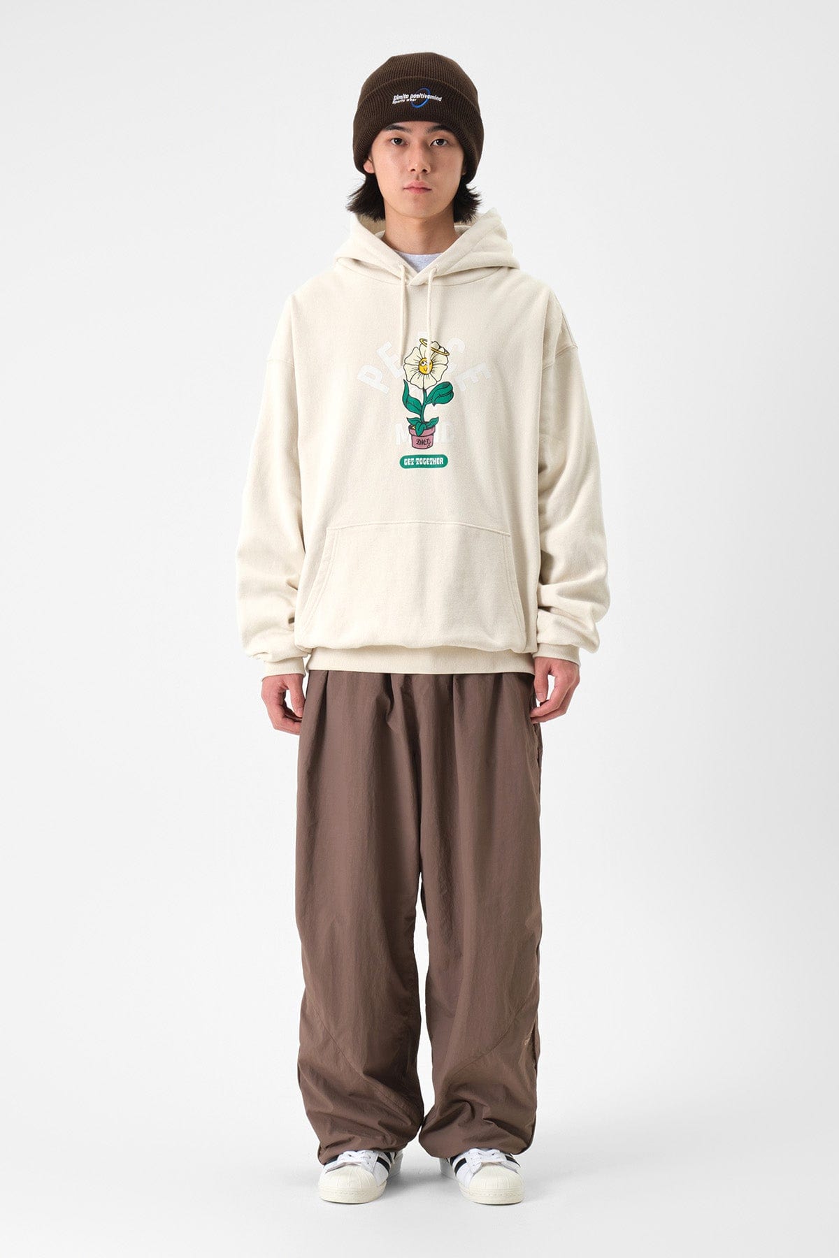 VERT FLOWER HOODIE IVORY