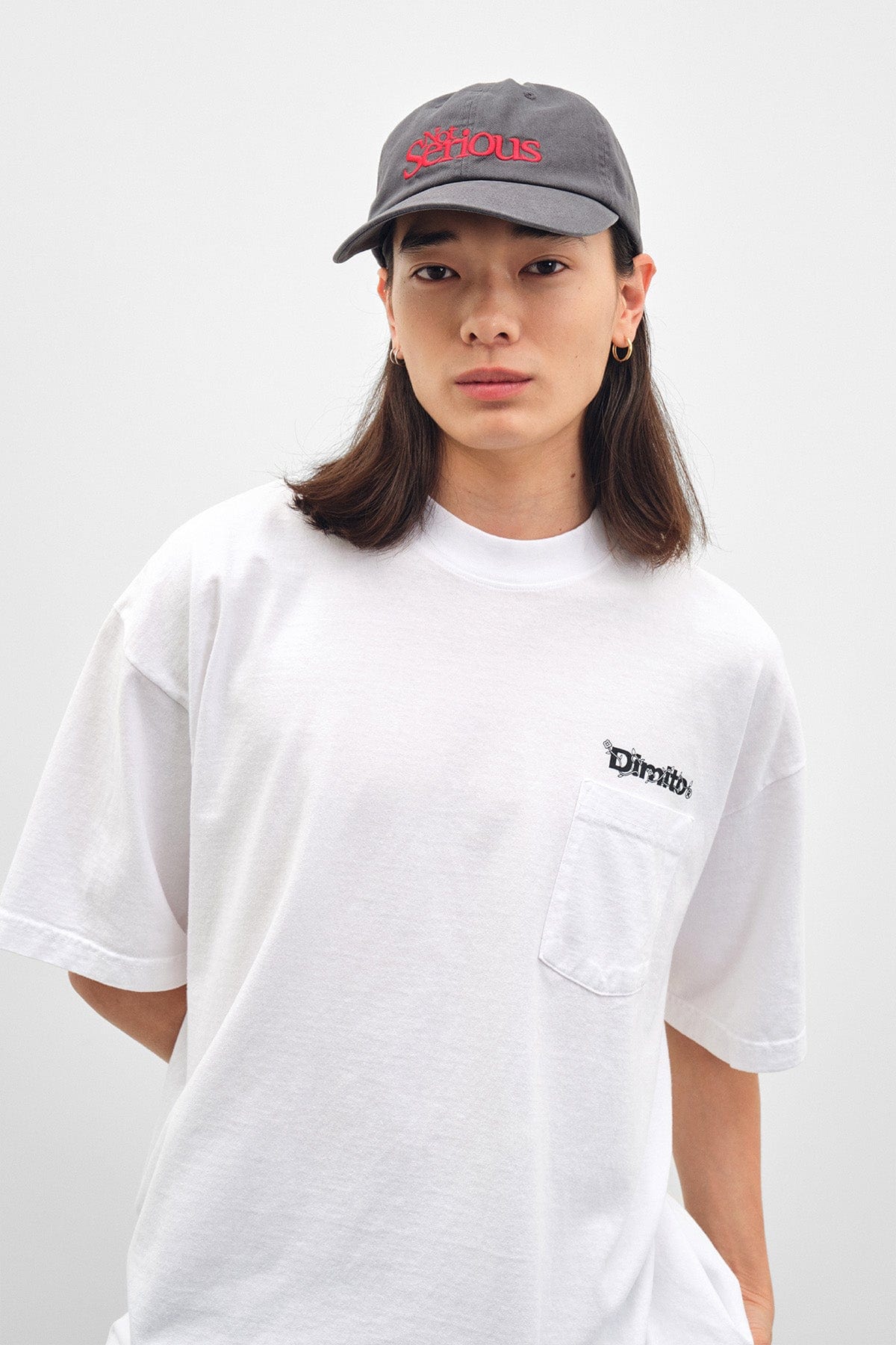 VERT FLOWER POCKET SSV 6.5OZ TEE WHITE