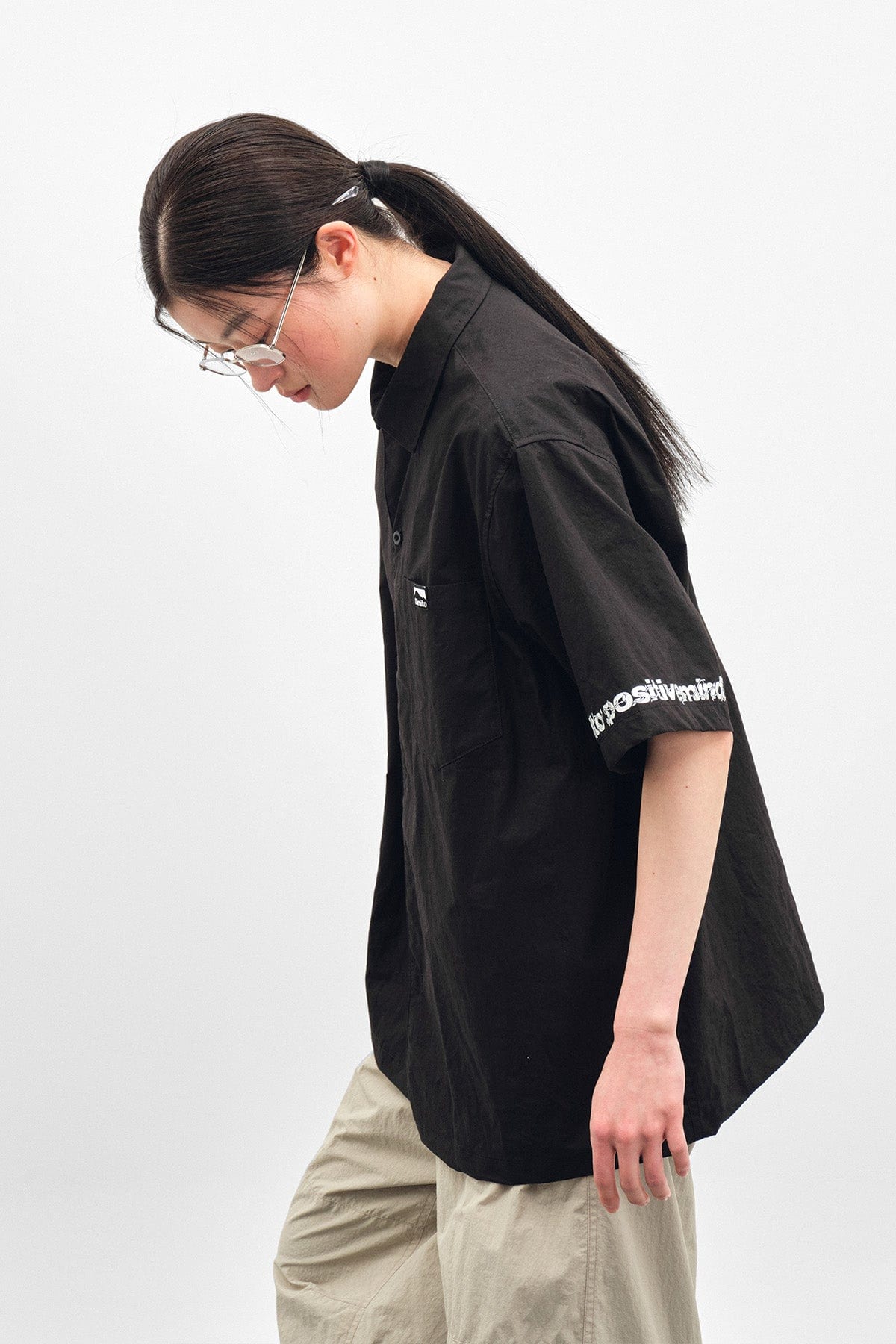 VERT FLOWER S/S SHIRT BLACK