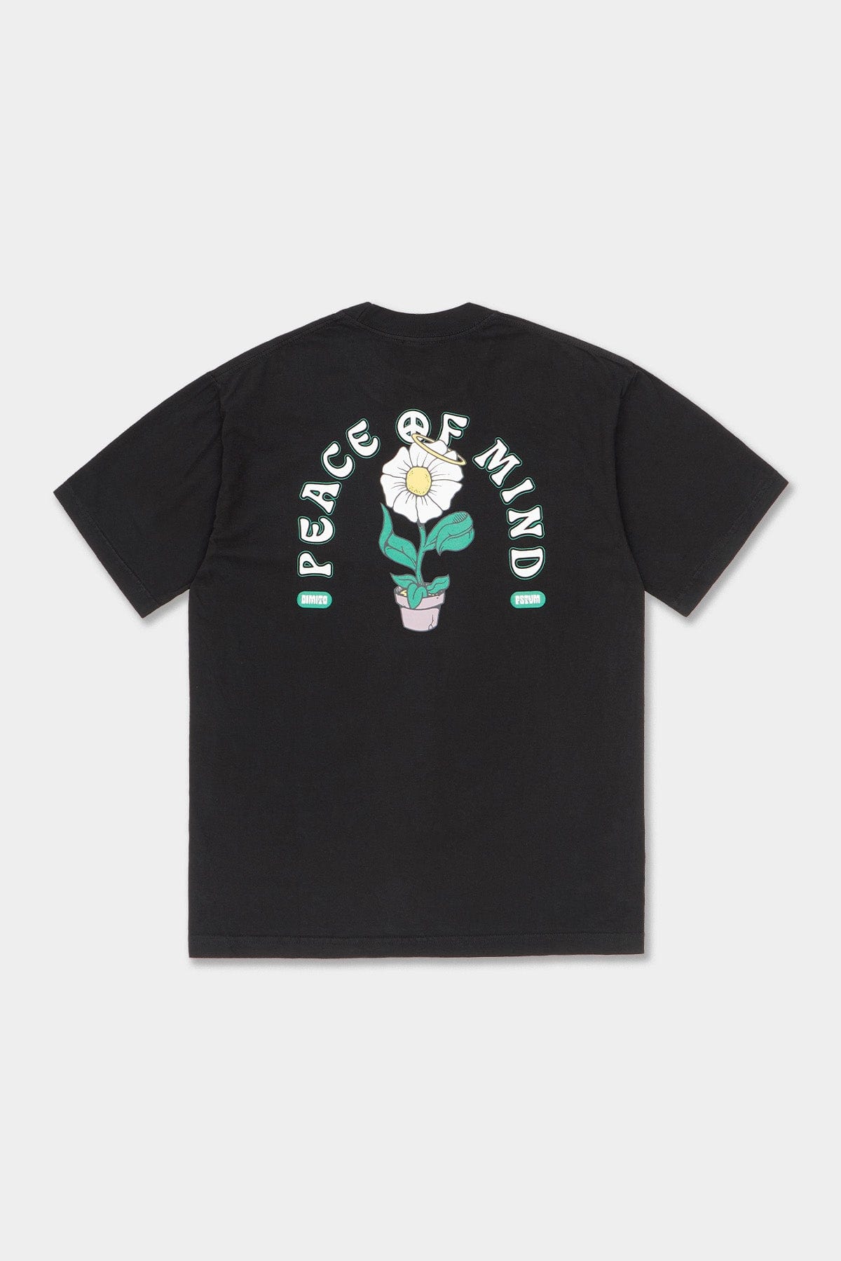 VERT FLOWER SSV GD 6.5OZ TEE BLACK