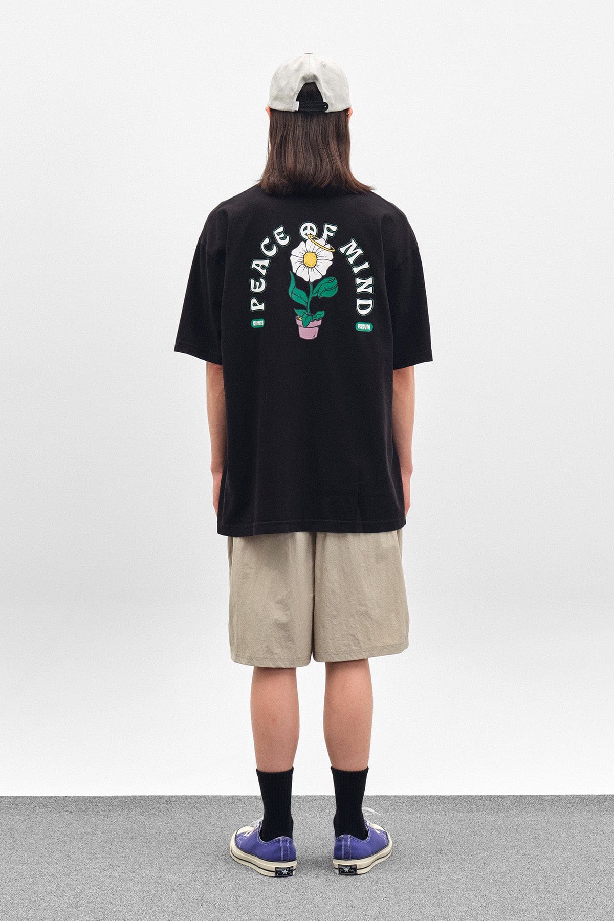 VERT FLOWER SSV GD 6.5OZ TEE BLACK