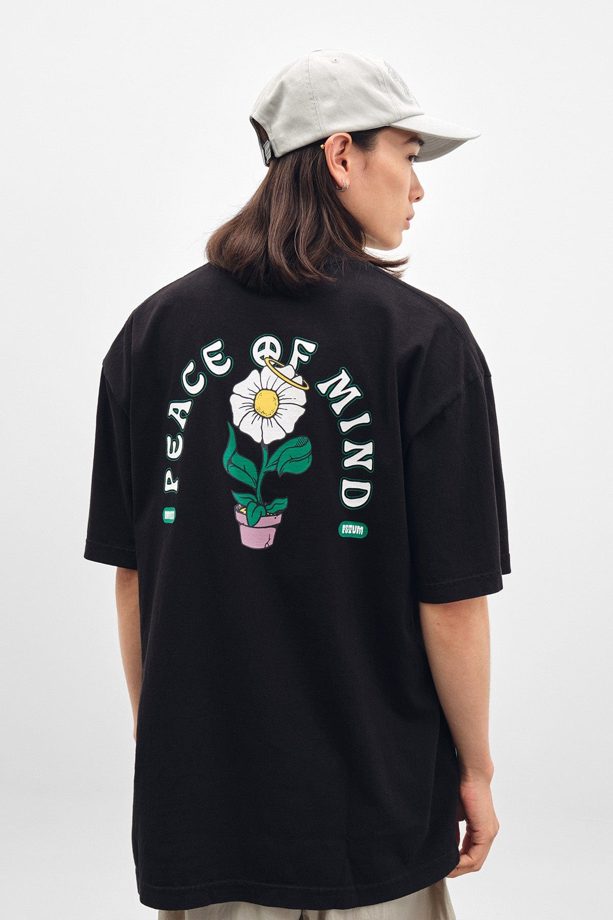 VERT FLOWER SSV GD 6.5OZ TEE BLACK