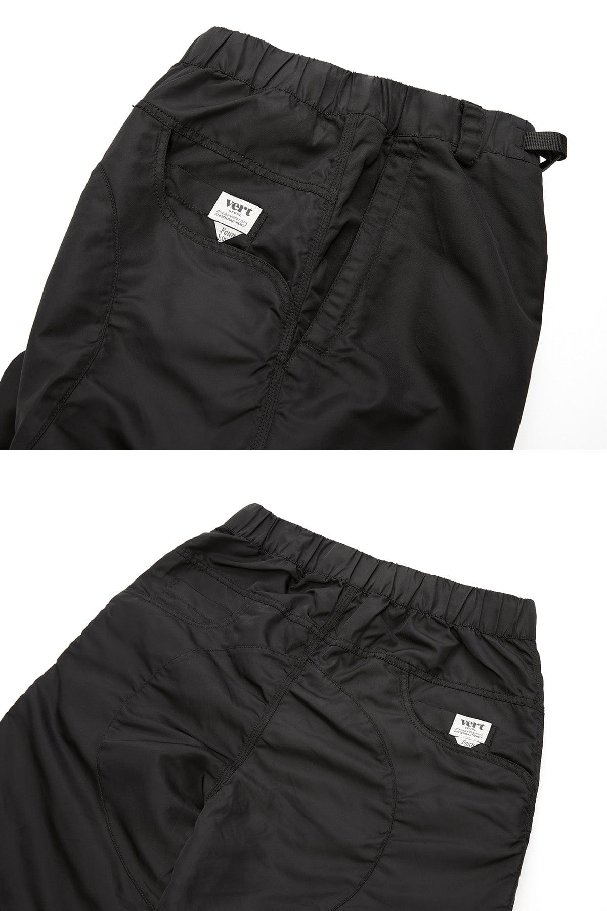 VERT FOUND MULTI POCKET PANTS BLACK