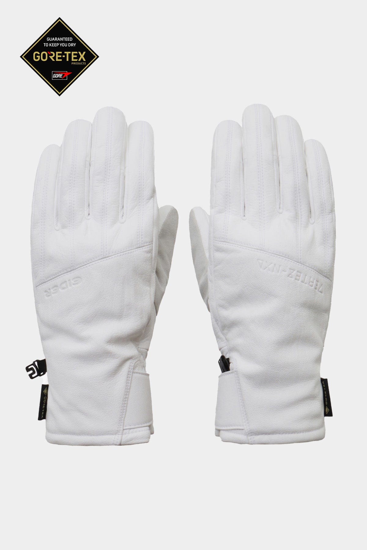 VERT GORE-TEX LEATHER GLOVES WHITE