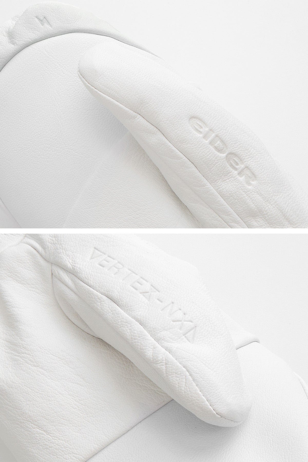 VERT GORE-TEX LEATHER MITTEN WHITE