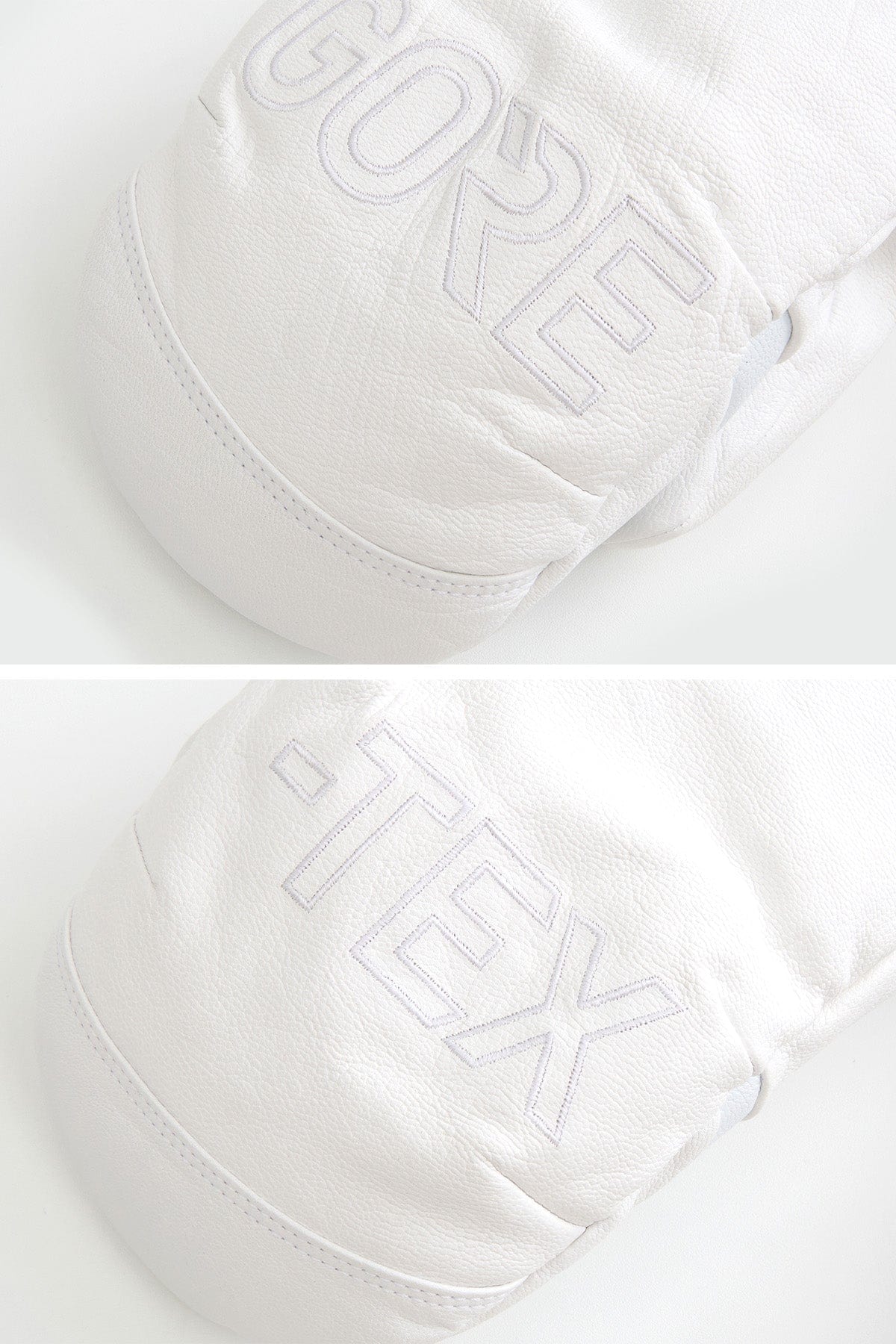 VERT GORE-TEX LEATHER MITTEN WHITE