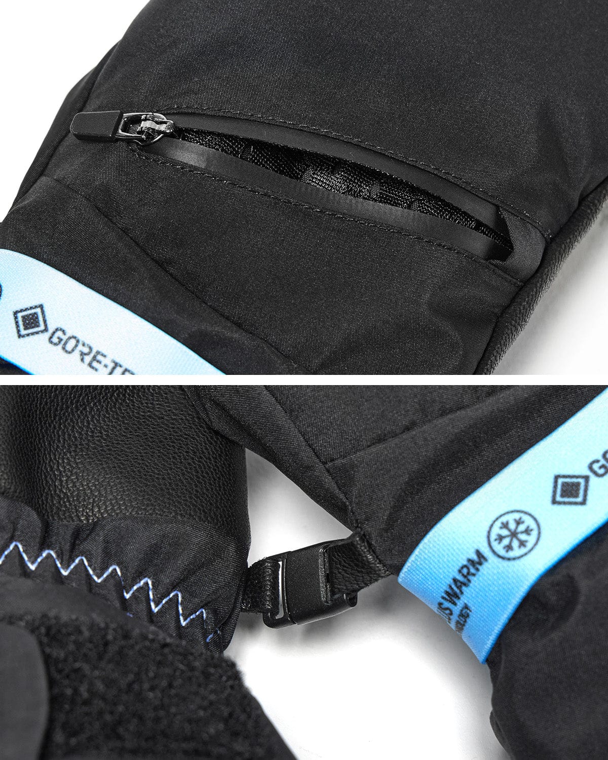 VERT GORE-TEX (VTX X EIDER) ZIP VENT MITTEN BLACK