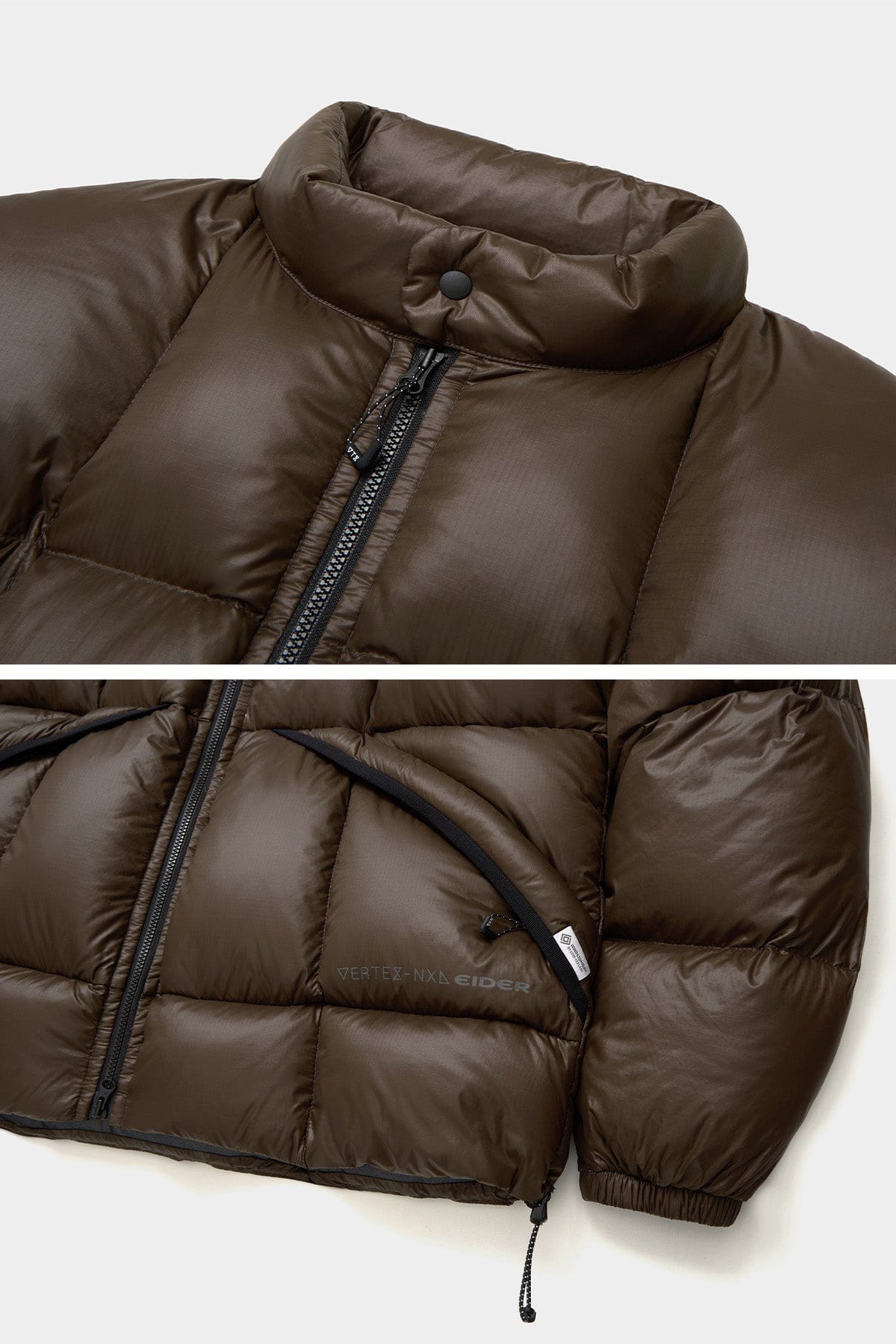 VERT GTX EASY PLUS NH GOOSE DOWN JACKET DARK BROWN