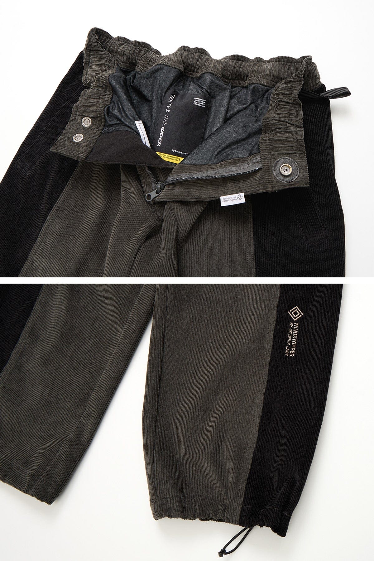 VERT GTX LINE CORDUROY PANTS SHADOW GREY (Wide fit)