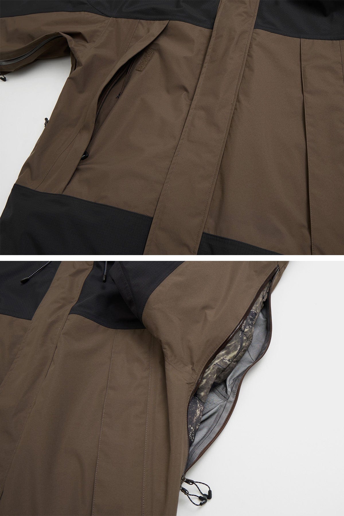 VERT GTX MOUNTAIN 3WAY PARKA DARK BROWN