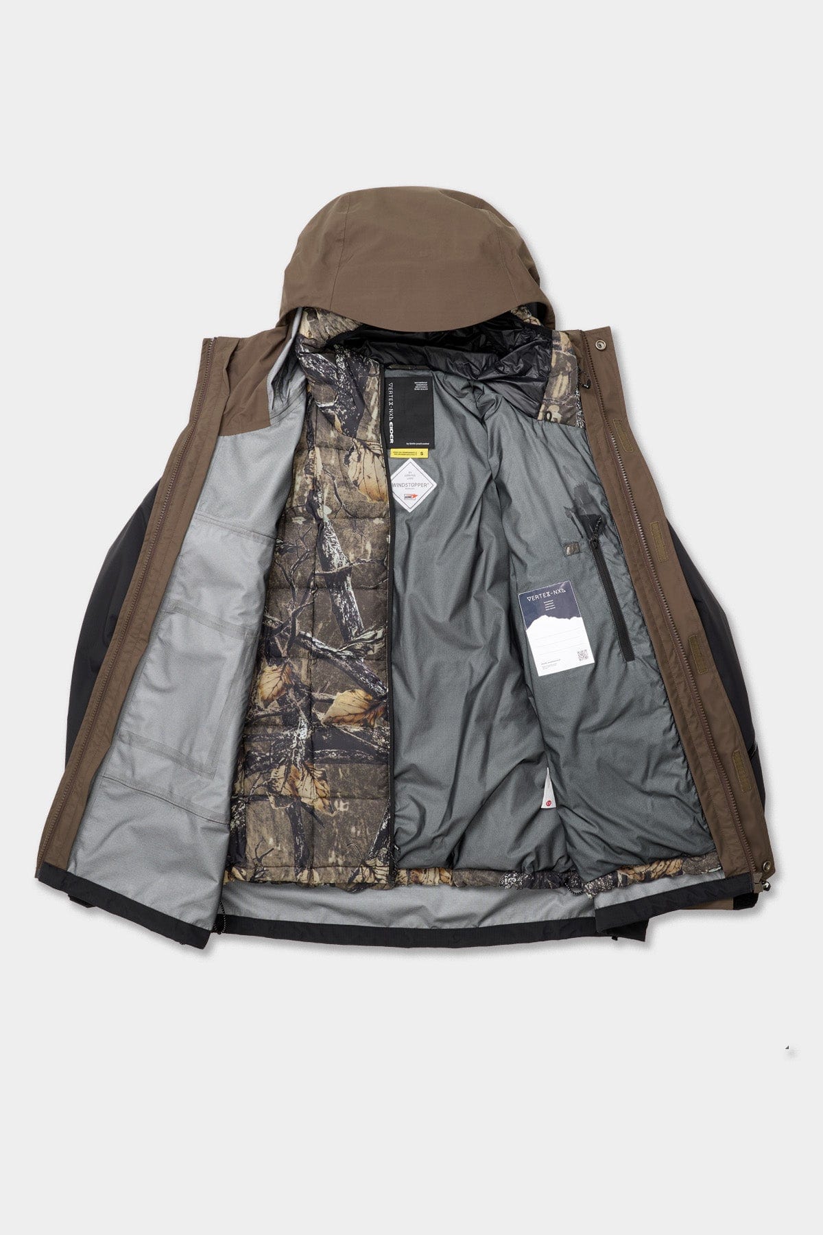 VERT GTX MOUNTAIN 3WAY PARKA DARK BROWN