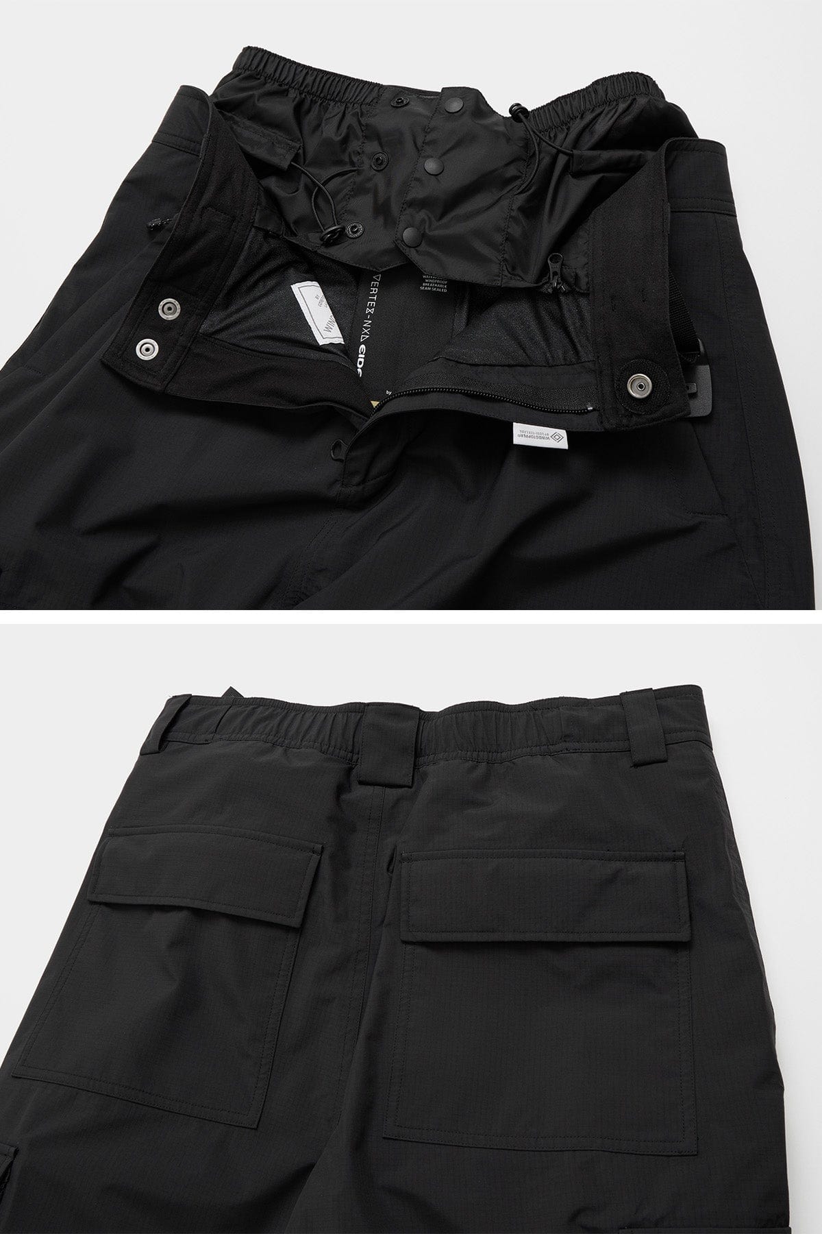 VERT GTX MULTI CARGO PANTS BLACK (Semi wide fit)