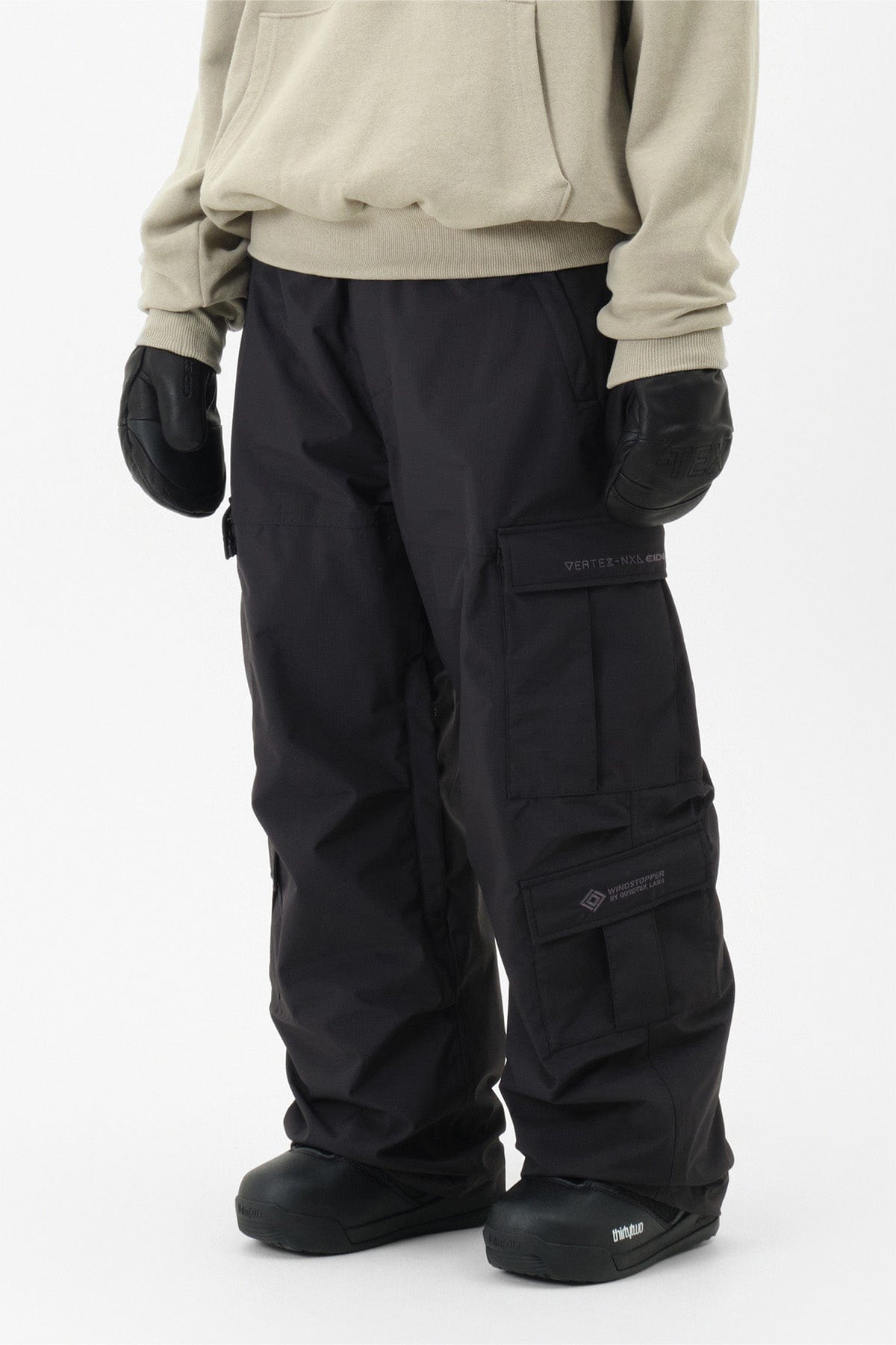 VERT GTX MULTI CARGO PANTS BLACK (Semi wide fit)