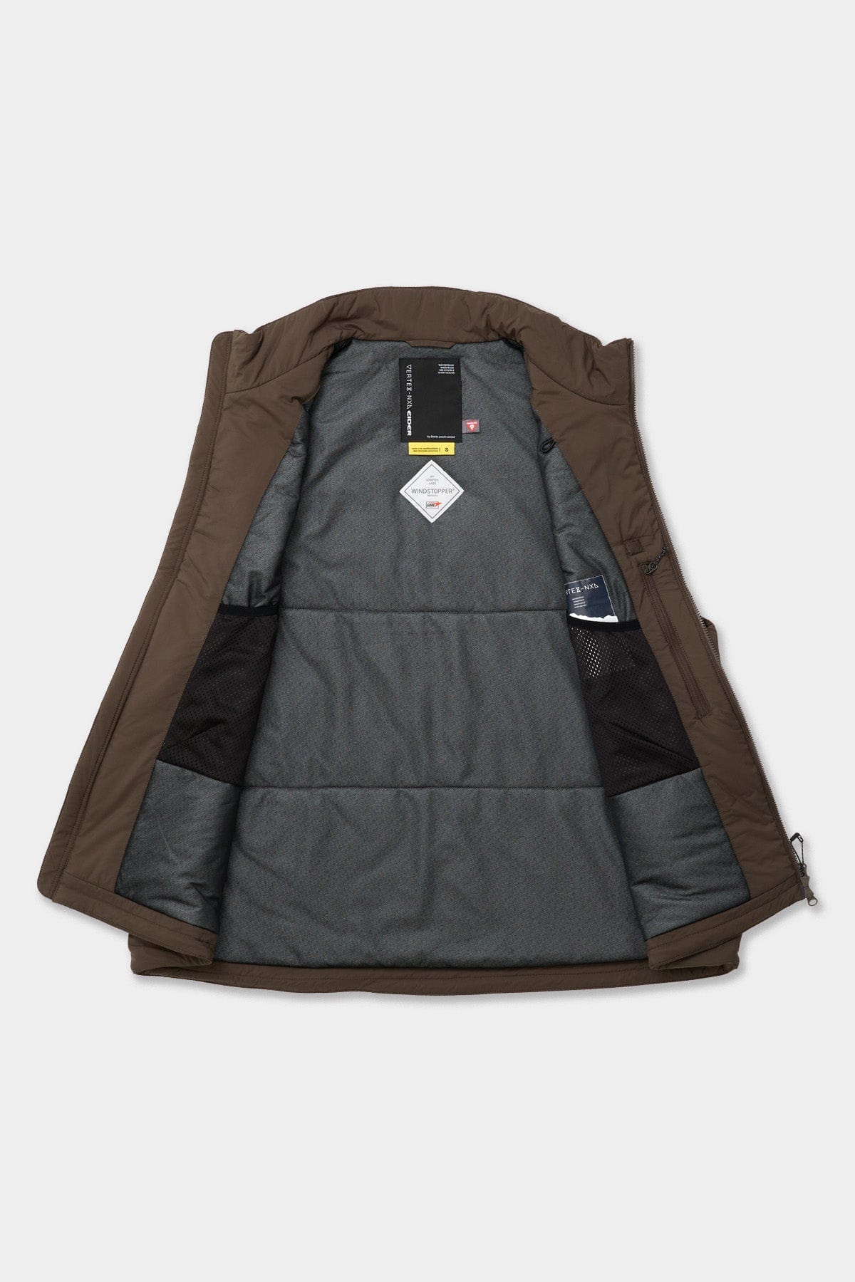 VERT GTX PRIMALOFT VEST DARK BROWN