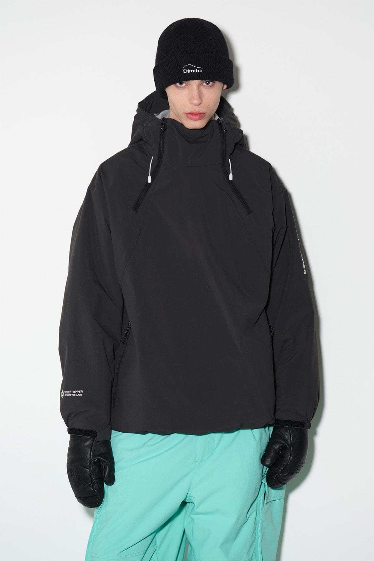 VERT GTX PUFF PULLOVER JACKET INK BLACK