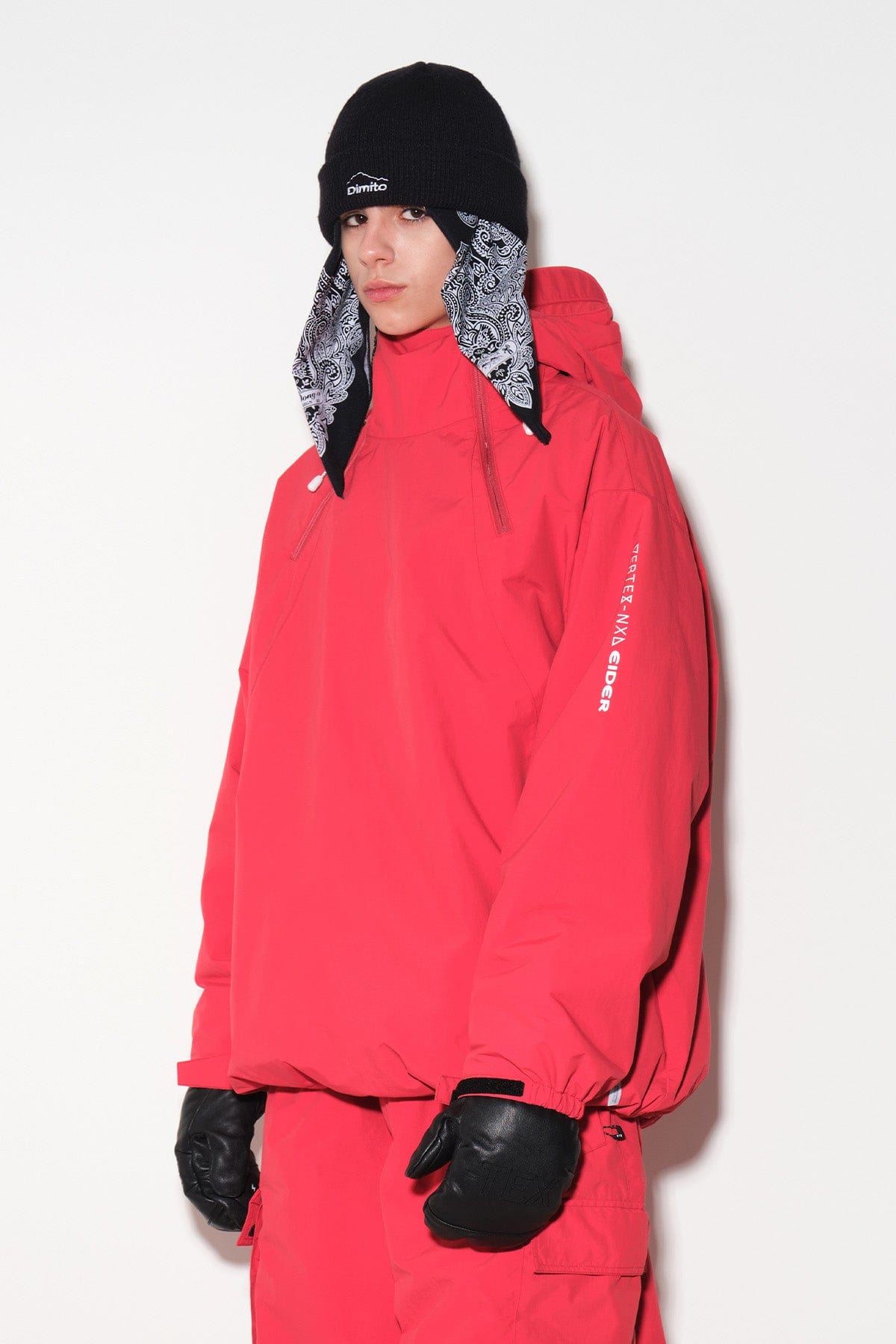 VERT GTX PUFF PULLOVER JACKET RED