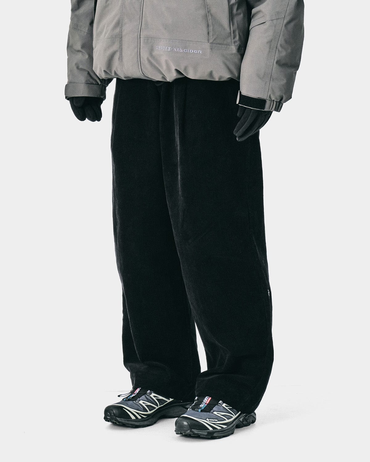 VERT GTX (VTX X EIDER) CORDUROY PANTS BLACK (Wide Fit)