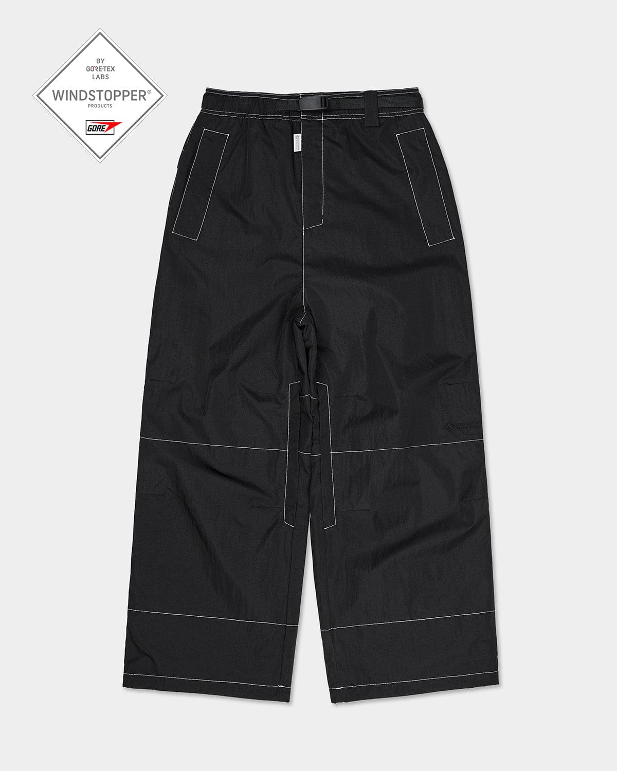 VERT GTX (VTX X EIDER) LINE STITCHED PANTS BLACK (Semi wide fit)