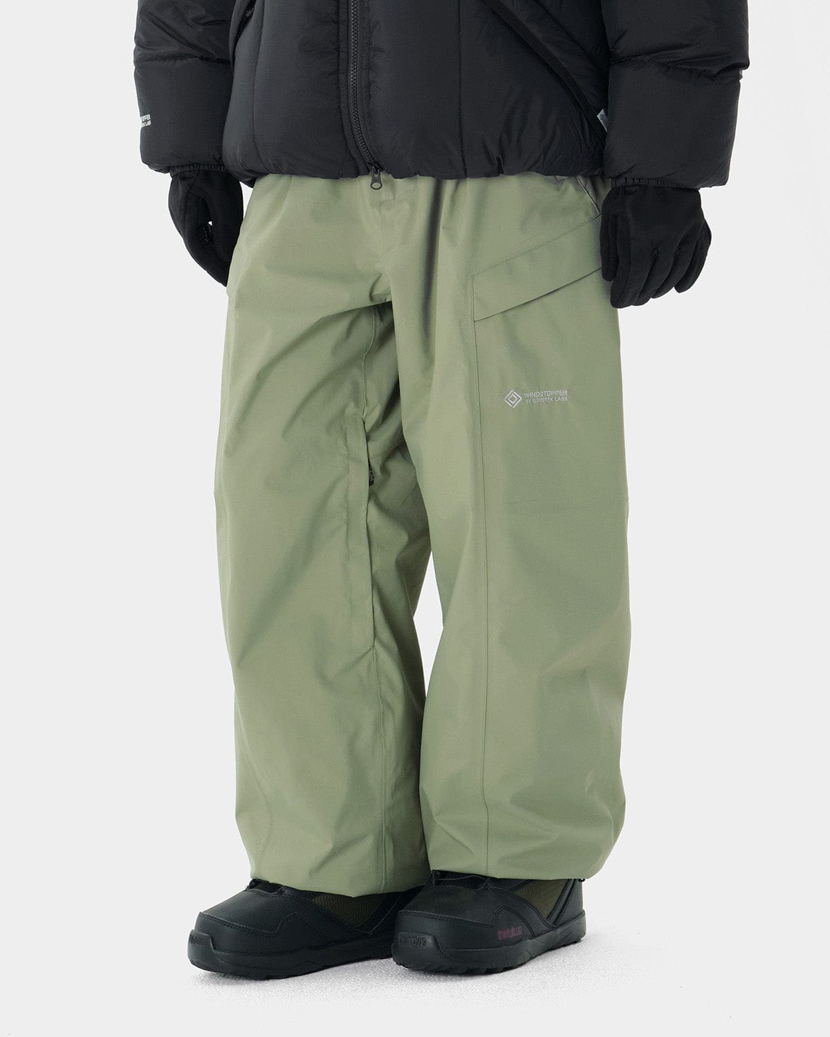 VERT GTX (VTX X EIDER) WIDE 2L PANTS OIL GREEN (Wide Fit)