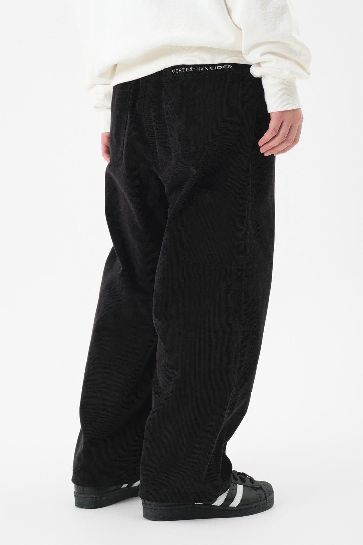 VERT GTX WORK CORDUROY PANTS BLACK (Relaxed fit)