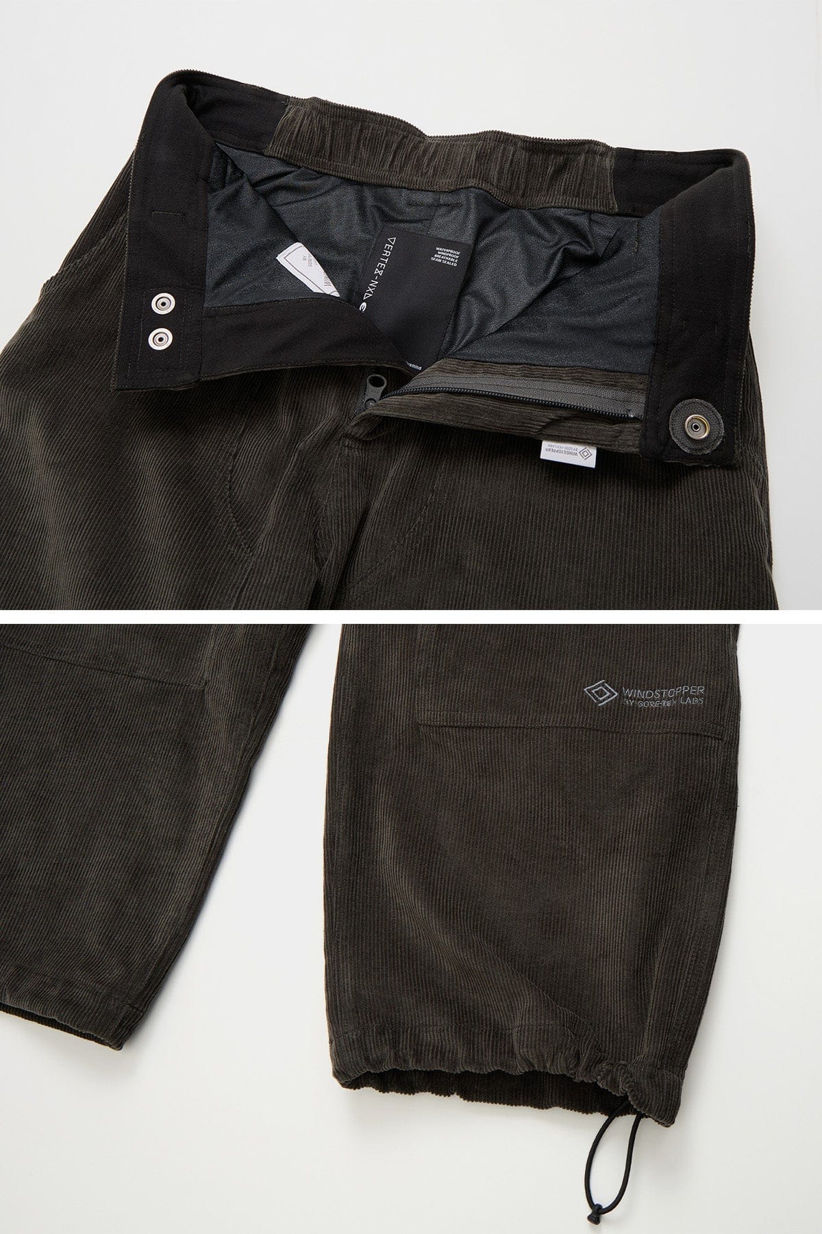 VERT GTX WORK CORDUROY PANTS SHADOW GREY (Relaxed fit)