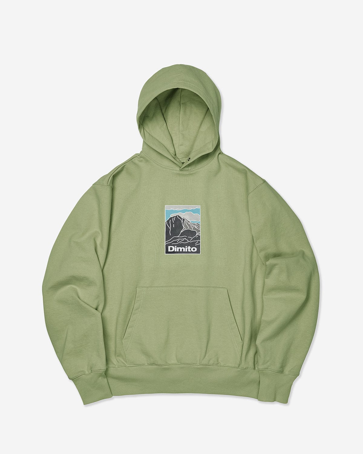 VERT HAE EMBROIDERY HOODIE OLIVE