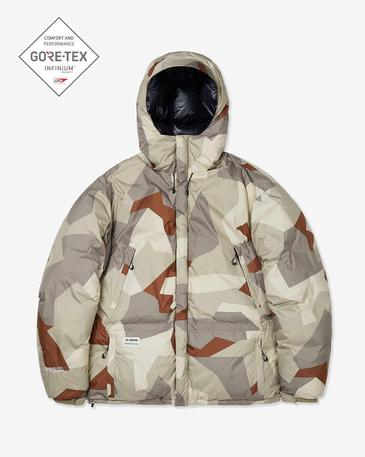 VERT HAE GOOSE DOWN (VTX X EIDER) JACKET UF90 CAMO DESERT