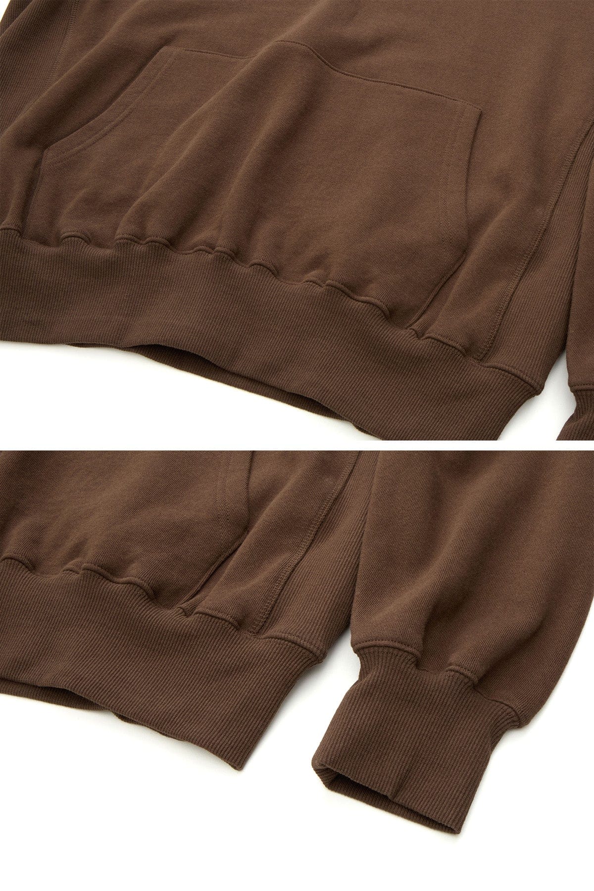 VERT HALF ZIP SWEATSHIRT BROWN