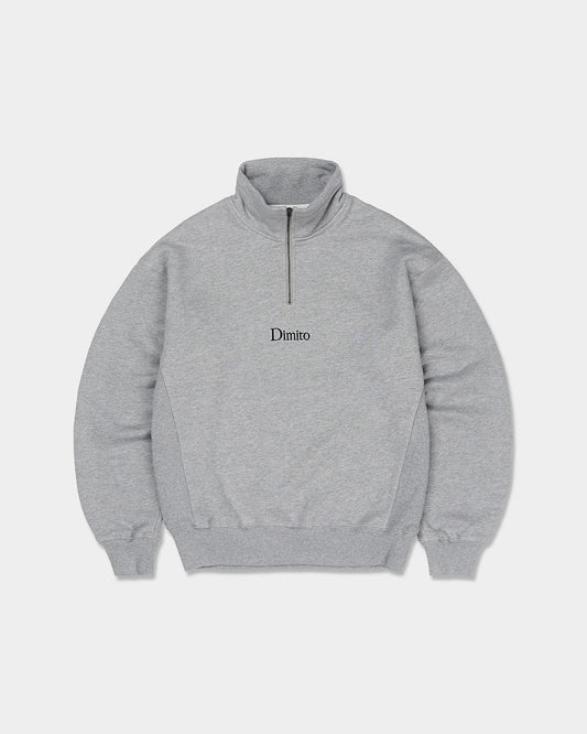 VERT HALF ZIP SWEATSHIRTS HEATHER GREY