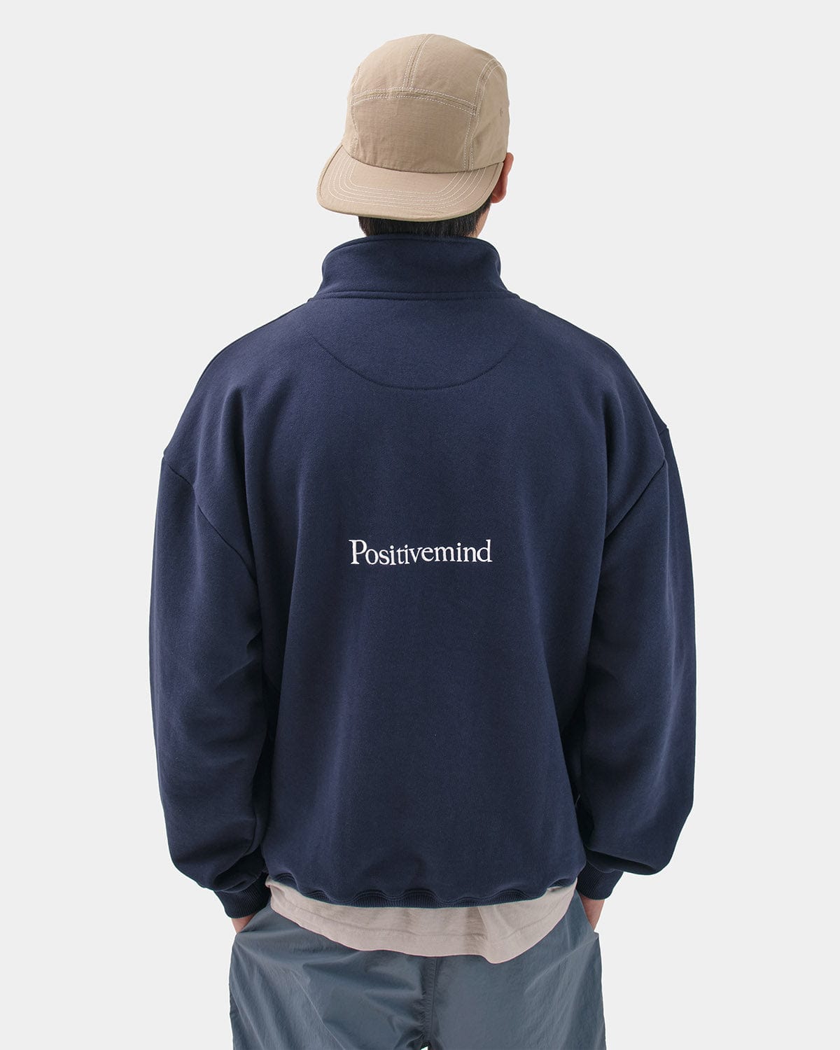 VERT HALF ZIP SWEATSHIRTS NAVY