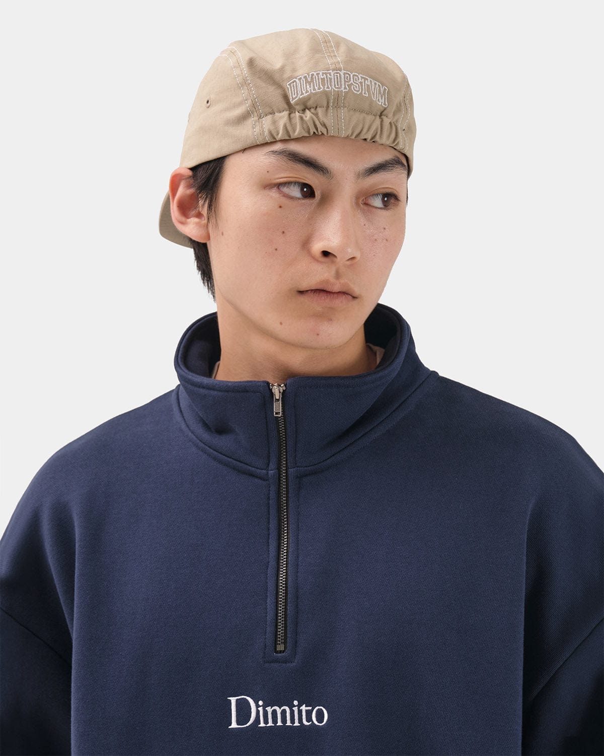 VERT HALF ZIP SWEATSHIRTS NAVY