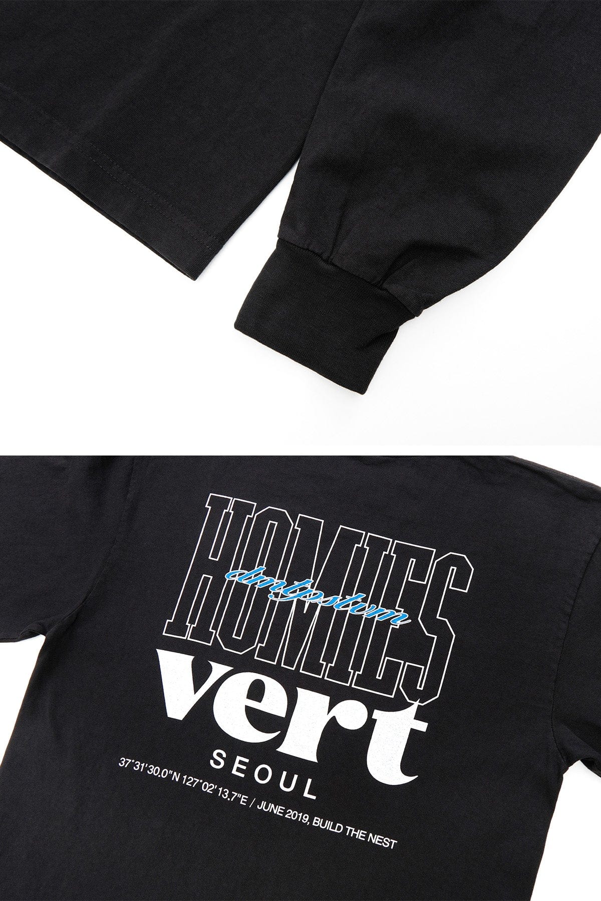 VERT HOMIES LSV GD 6.5OZ TEE BLACK