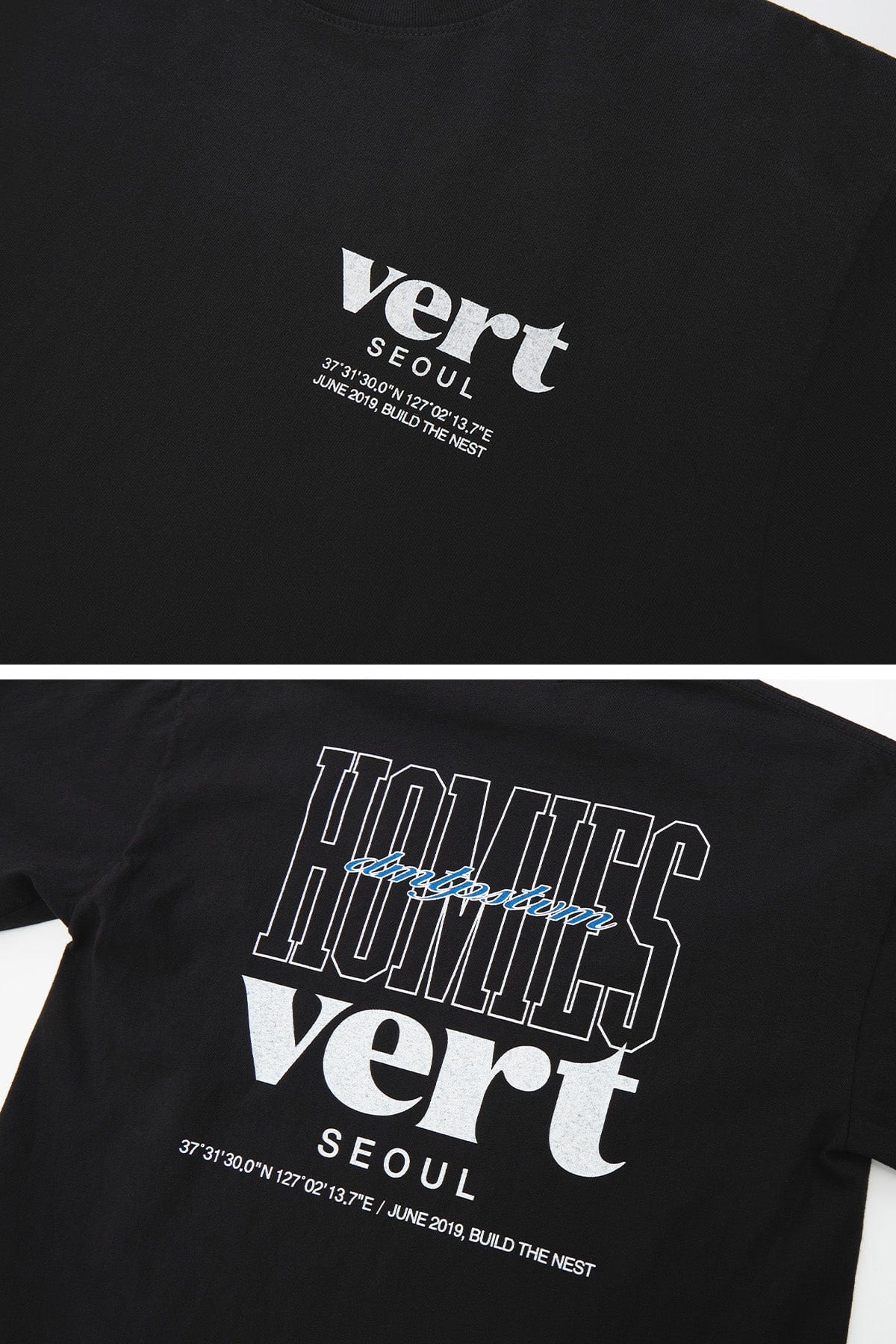 VERT HOMIES SSV GD 6.5OZ TEE BLACK