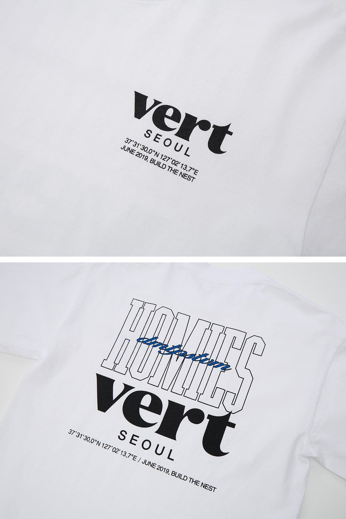 VERT HOMIES SSV GD 6.5OZ TEE WHITE