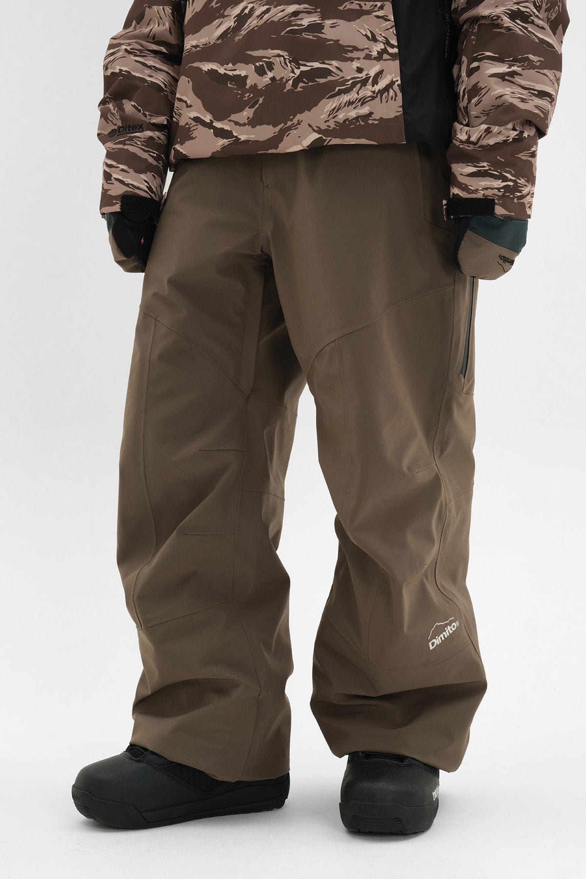 VERT LEVEL OG 2L PANTS MUD (Relaxed Fit)