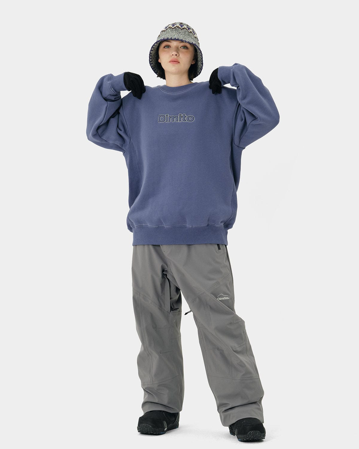 VERT LINE SWEATSHIRTS DEEP BLUE