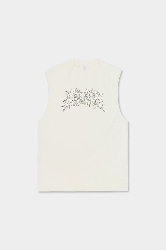 VERT LINE VOLT SLEEVELESS GD 6.5OZ TEE OFF WHITE