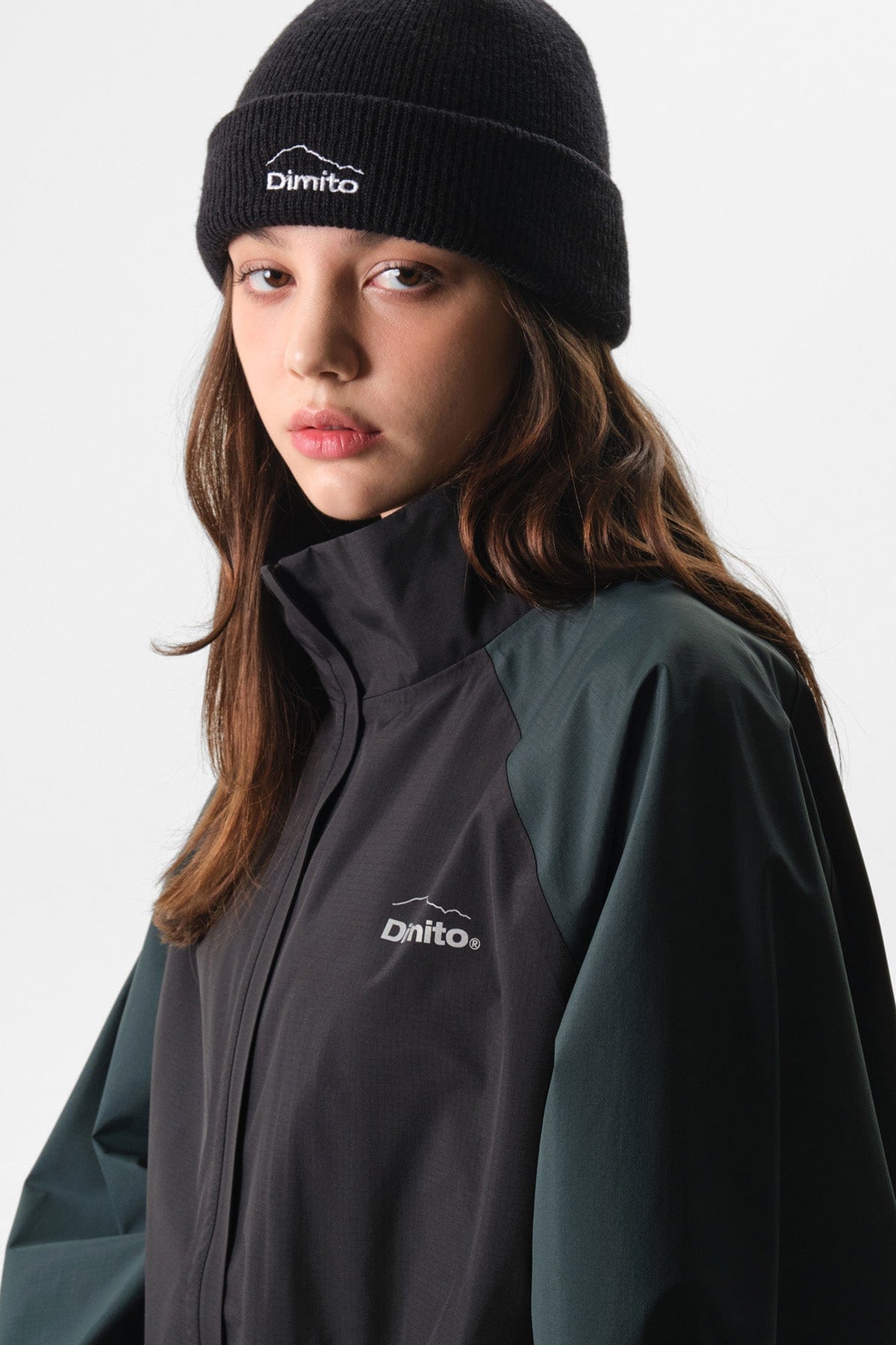 VERT LOGO 3L JACKET BLACK