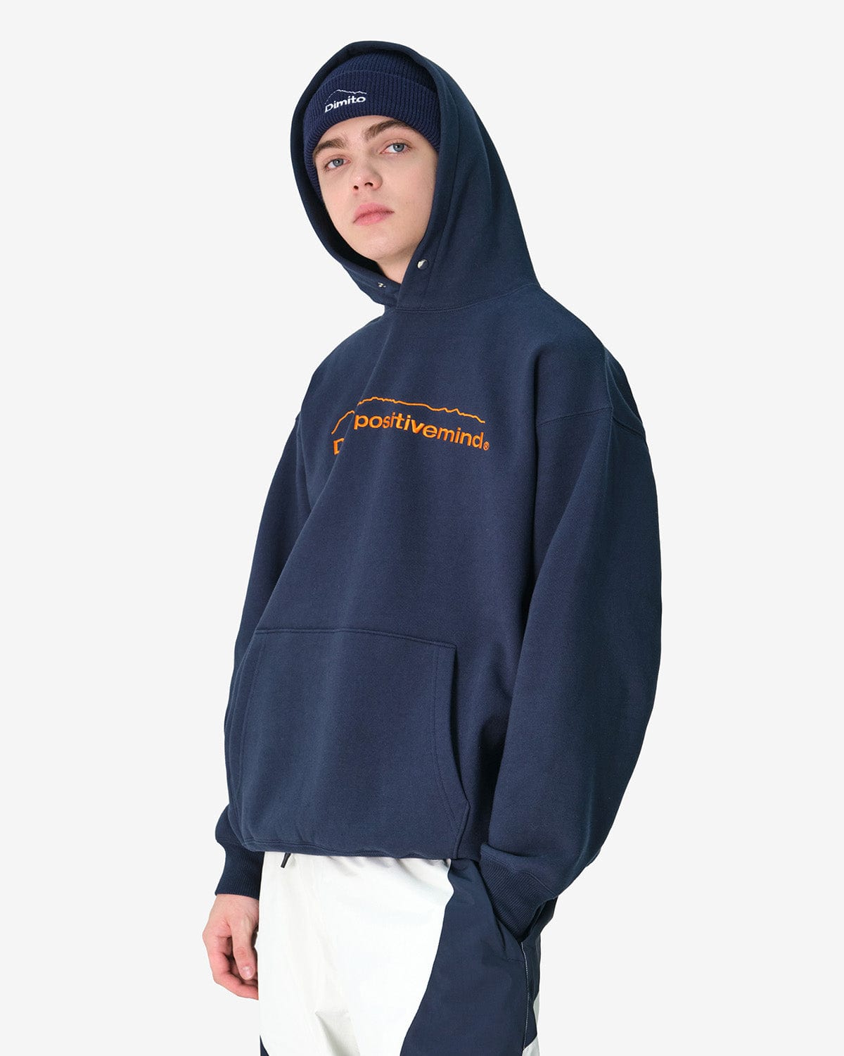 VERT MT LOGO HOODIE NAVY