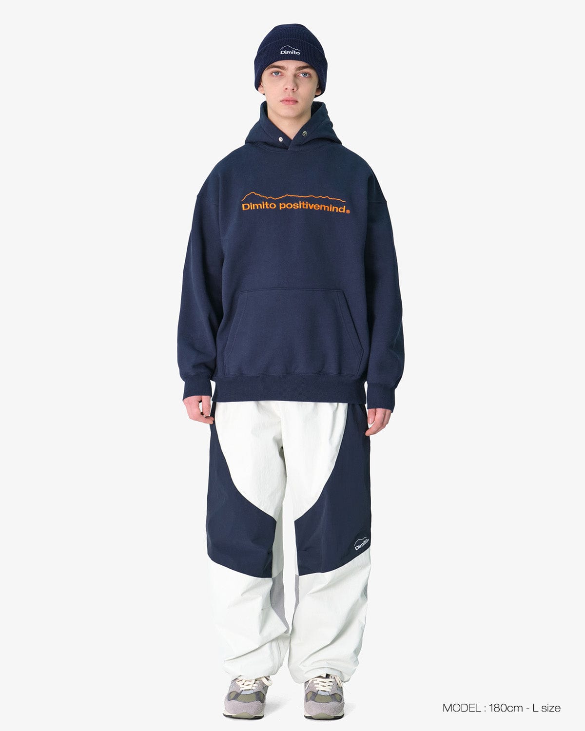 VERT MT LOGO HOODIE NAVY