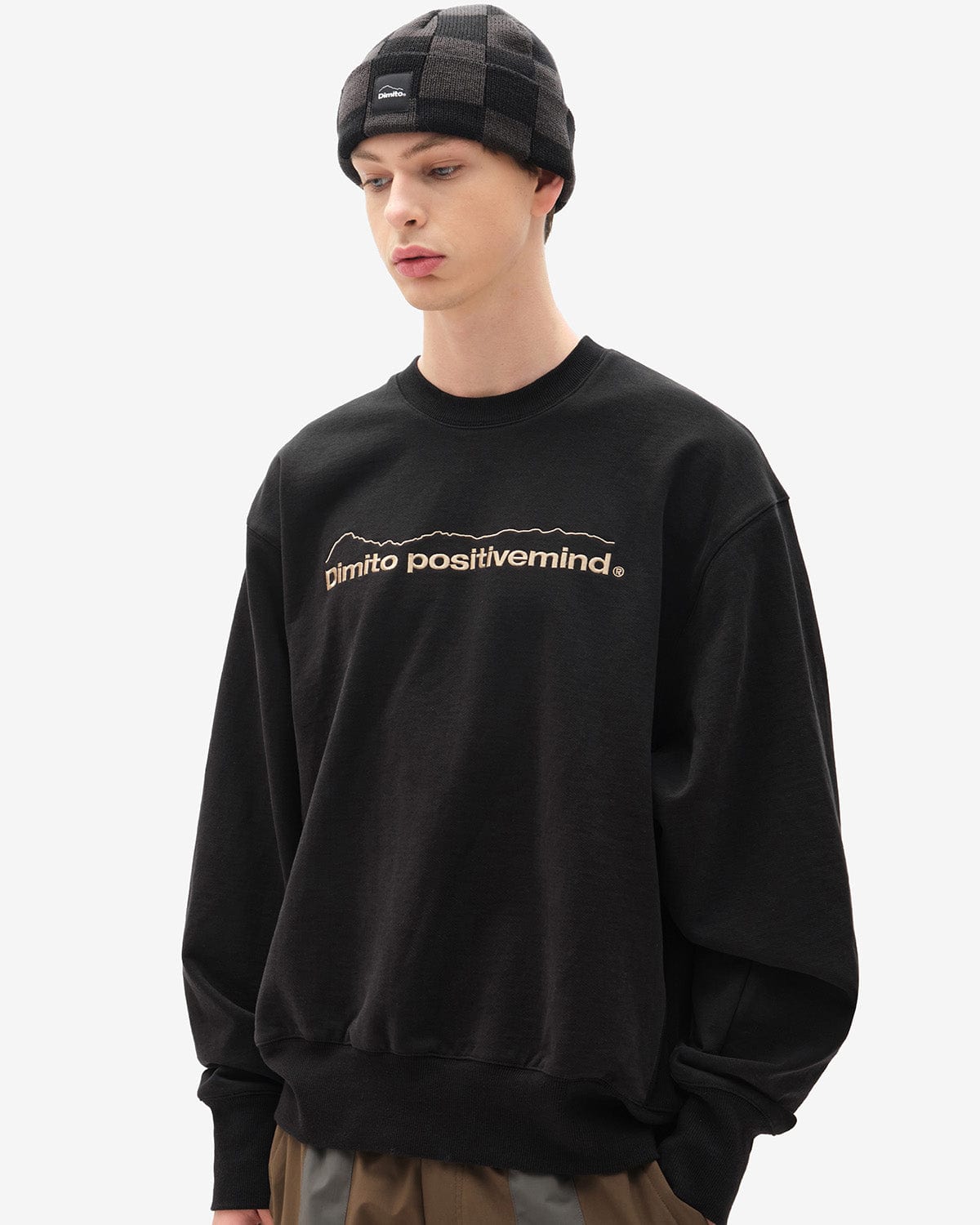 VERT MT LOGO SWEATSHIRTS BLACK