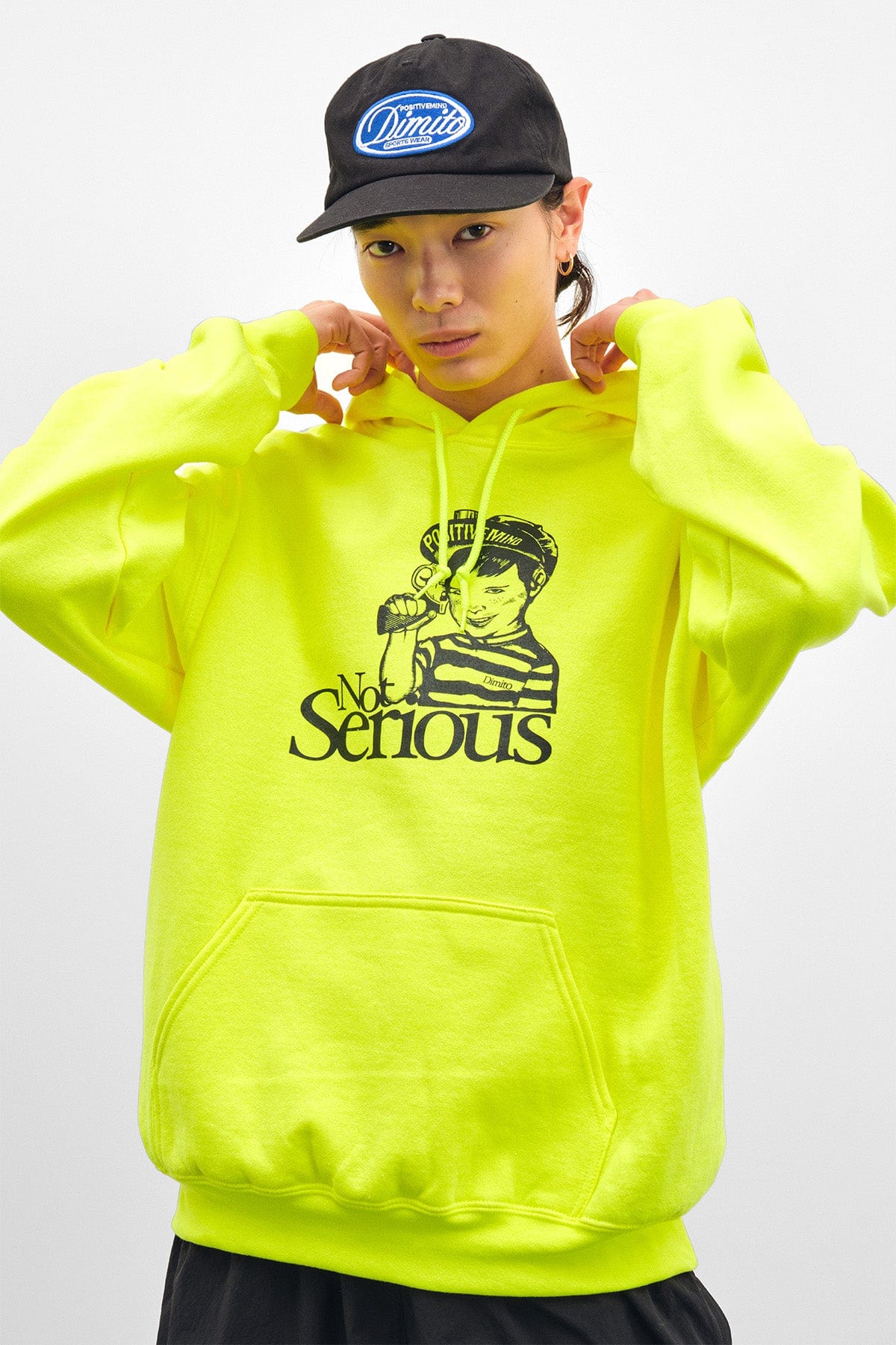 VERT NS BABY HOODIE NEON GREEN