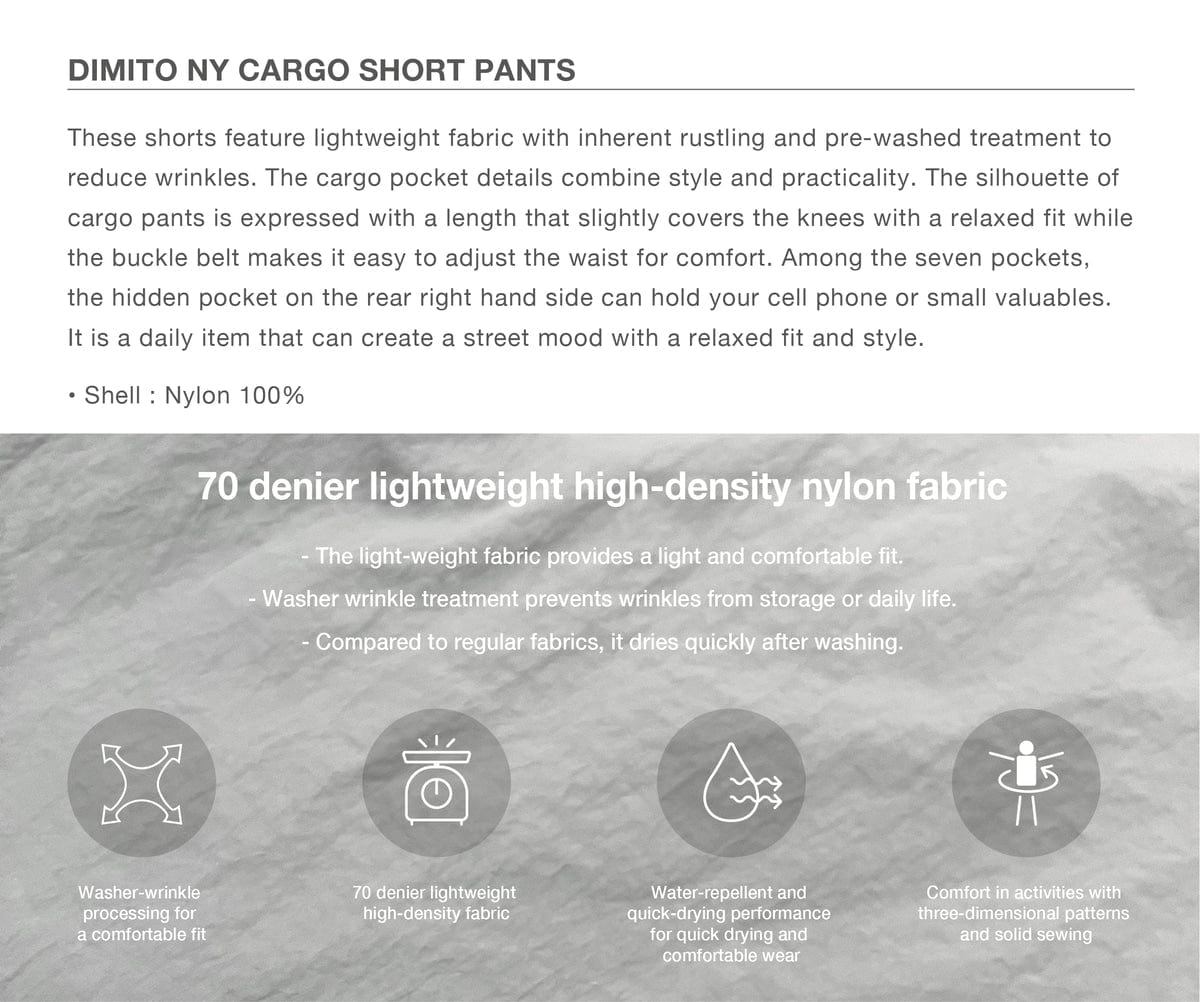 VERT NY CARGO SHORT PANTS BEIGE