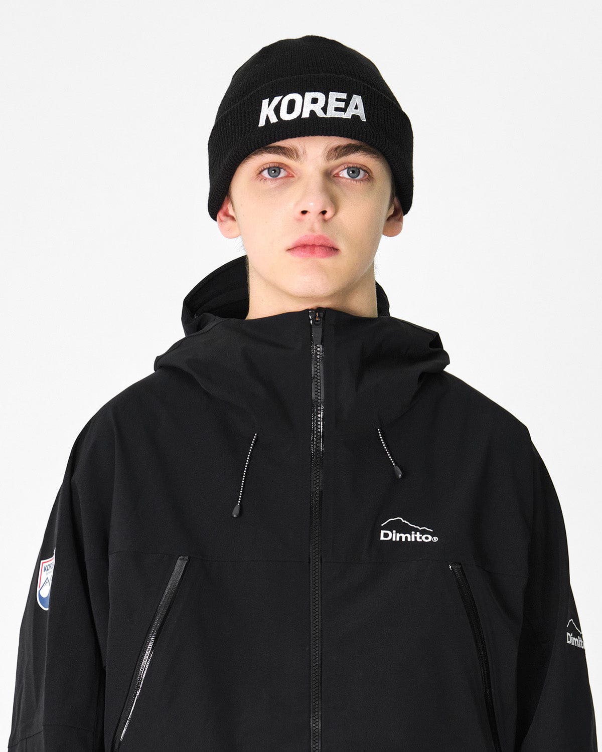 VERT ONE-SIZE 23 TEAM KOREA KNIT BEANIE BLACK