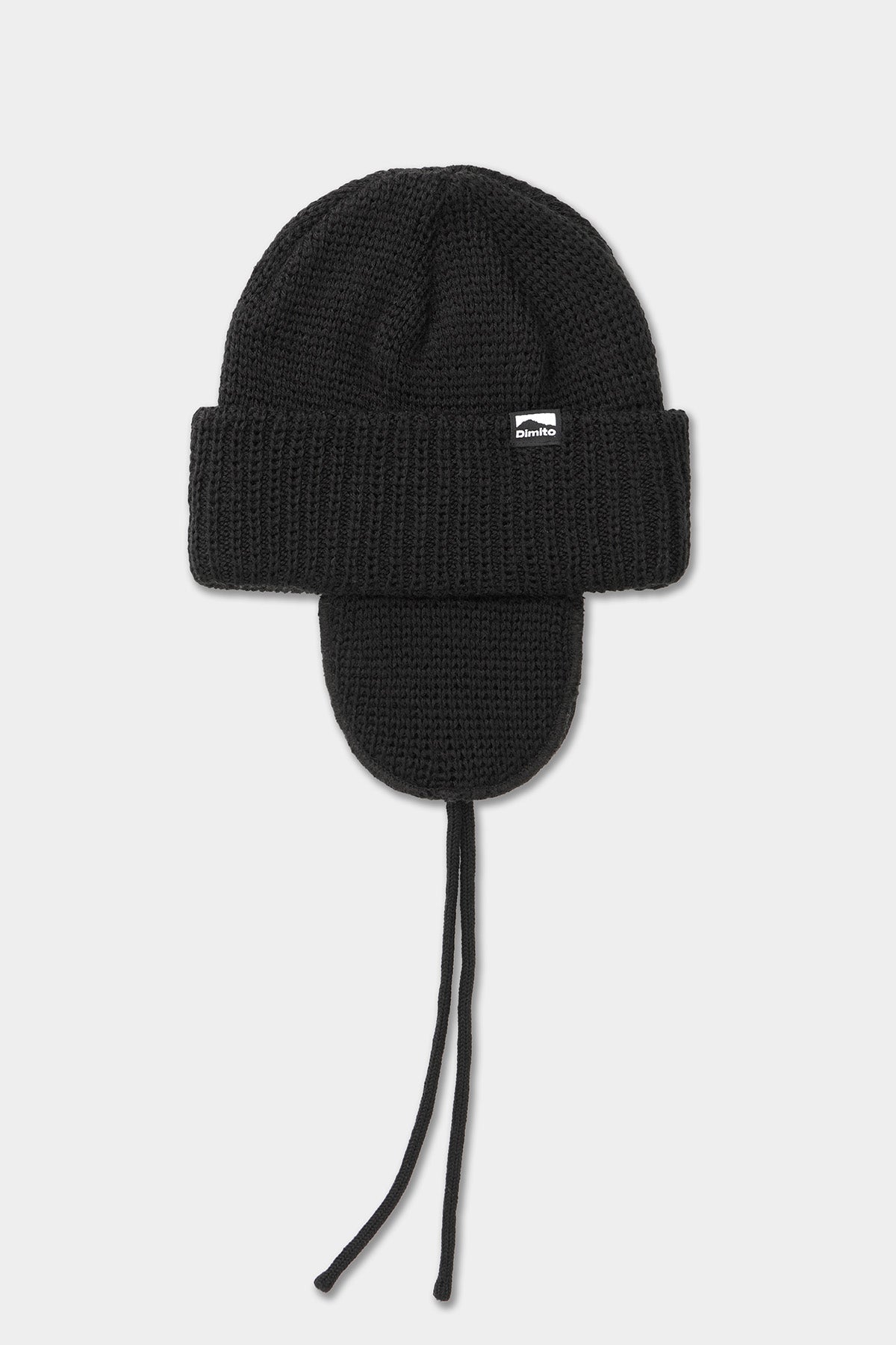 VERT ONE-SIZE 24 EAR FLAP BEANIE BLACK