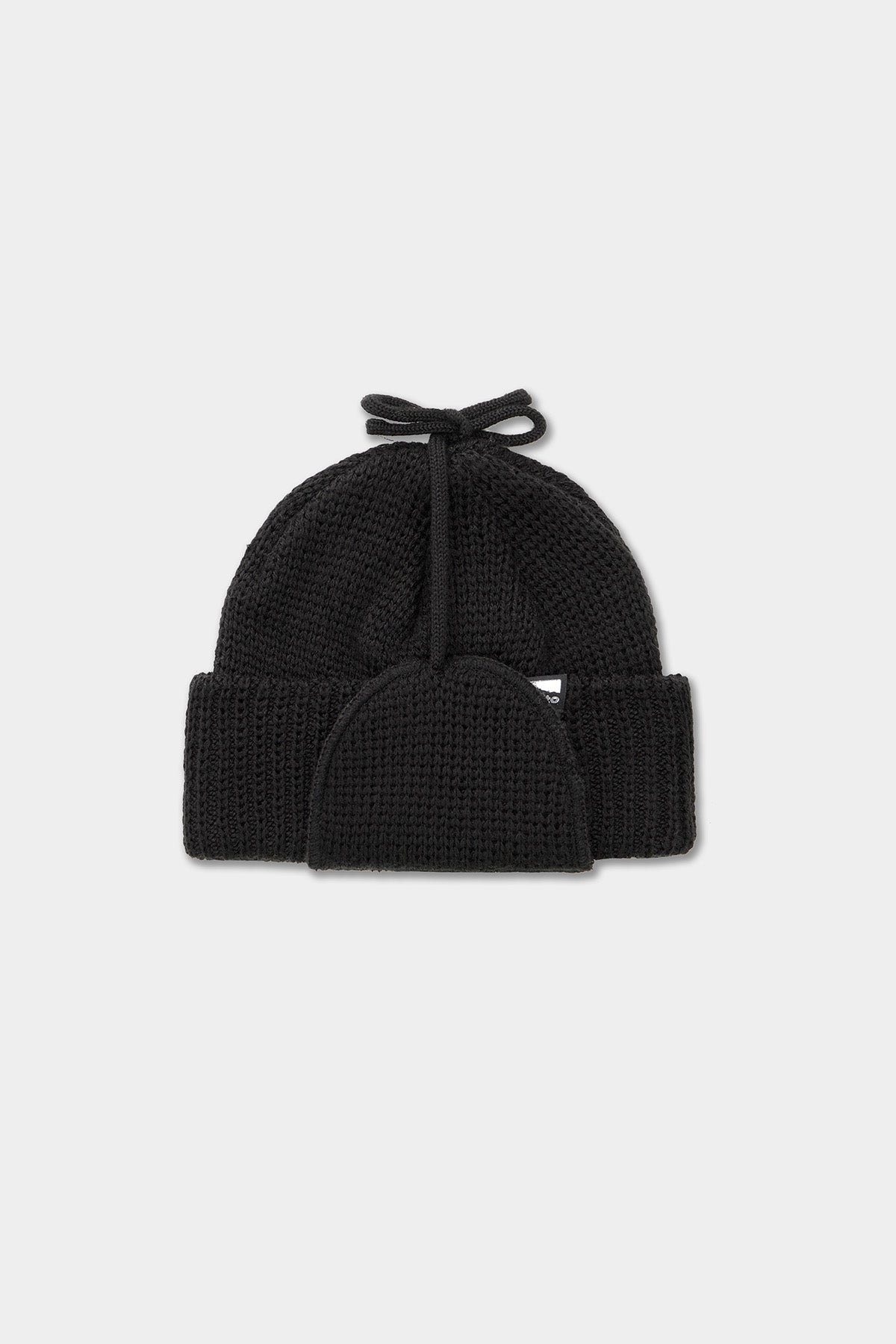 VERT ONE-SIZE 24 EAR FLAP BEANIE BLACK