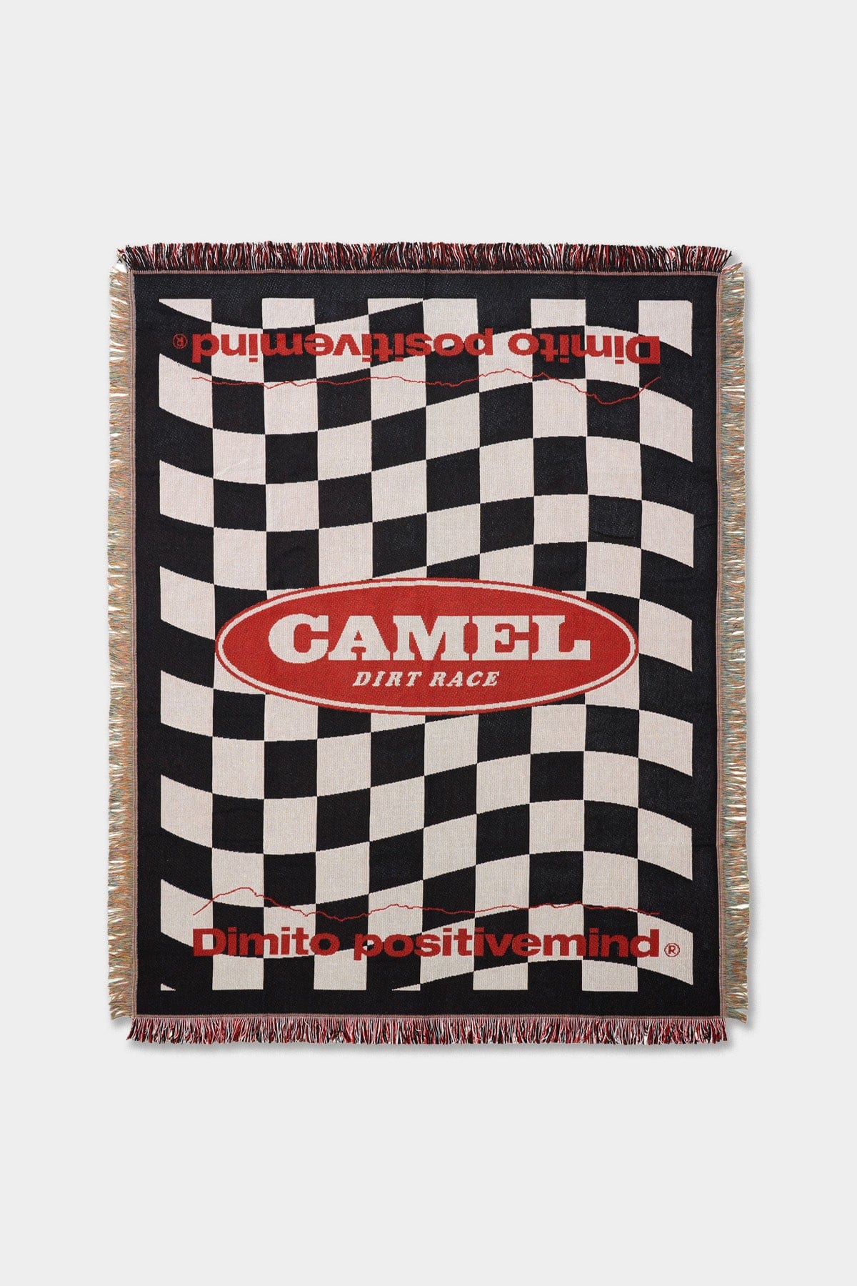 VERT ONE-SIZE CAMEL RACE BLANKET CHECKER BLACK