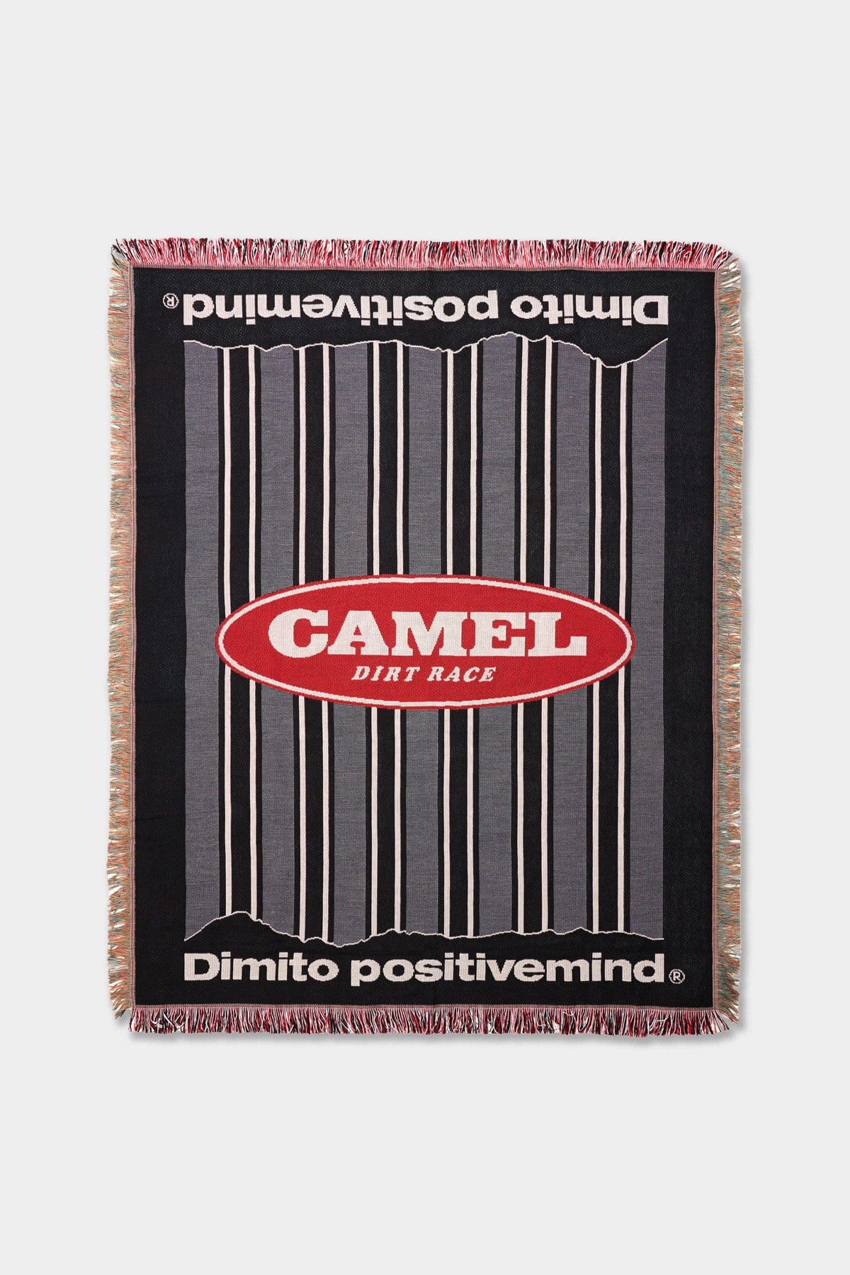 VERT ONE-SIZE CAMEL RACE BLANKET STRIPE BLACK