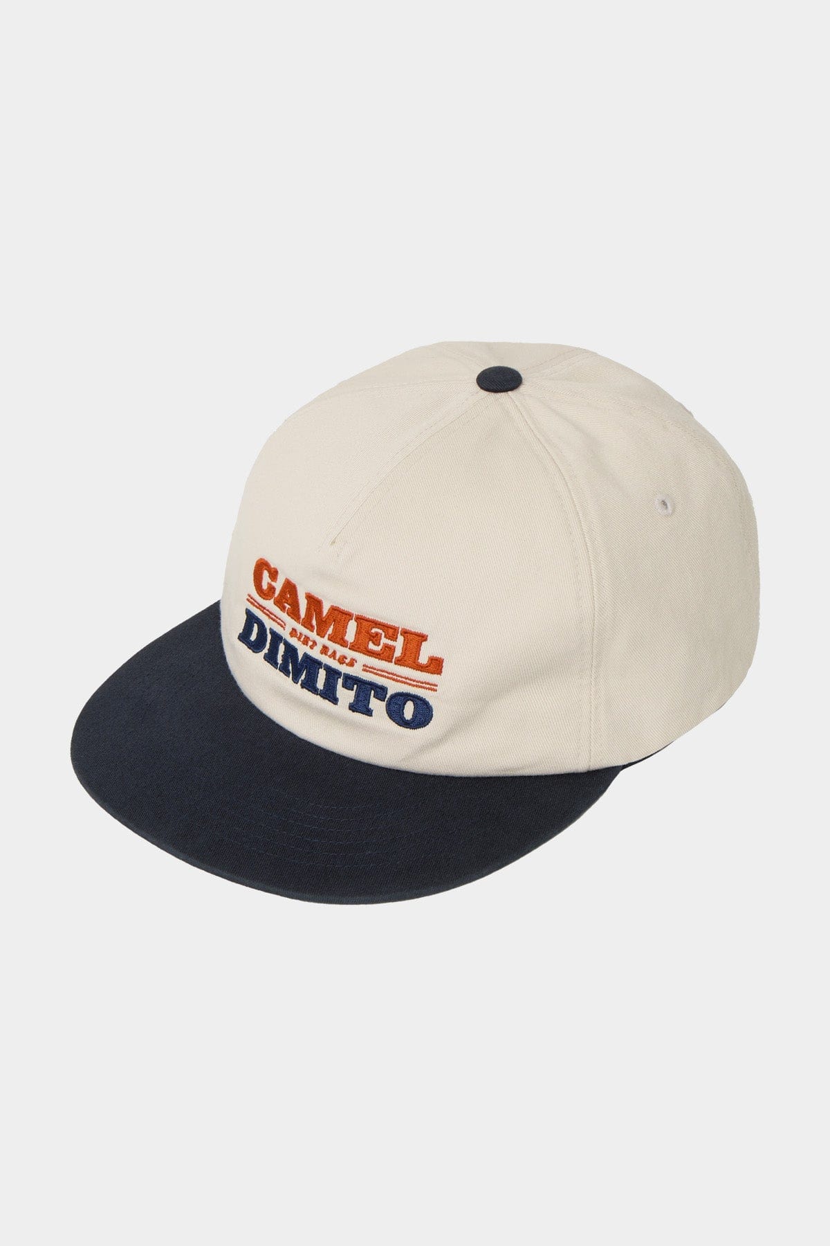 VERT ONE-SIZE CAMEL RACE TRUCKER CAP IVORY