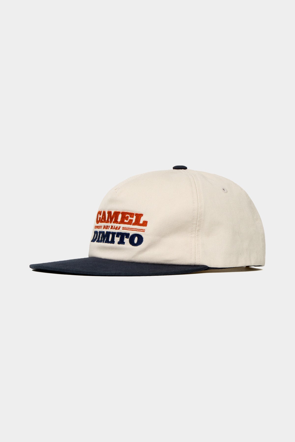 VERT ONE-SIZE CAMEL RACE TRUCKER CAP IVORY